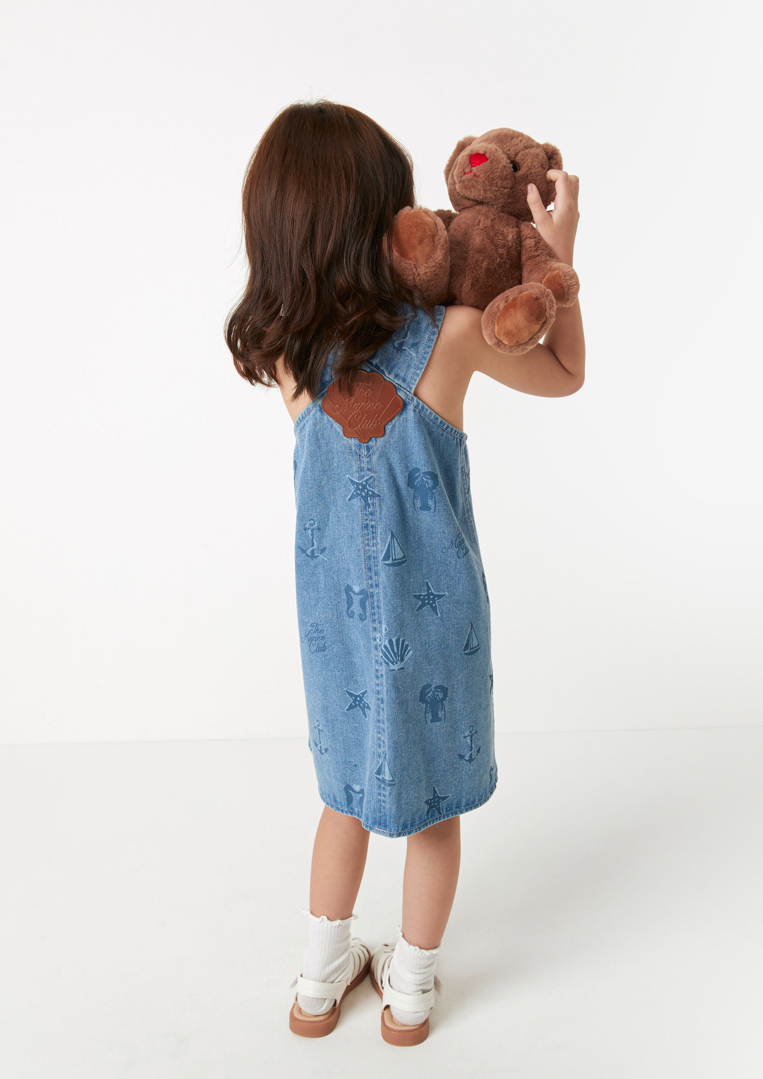 Seaside Denim Dress For Girls The Secret Place