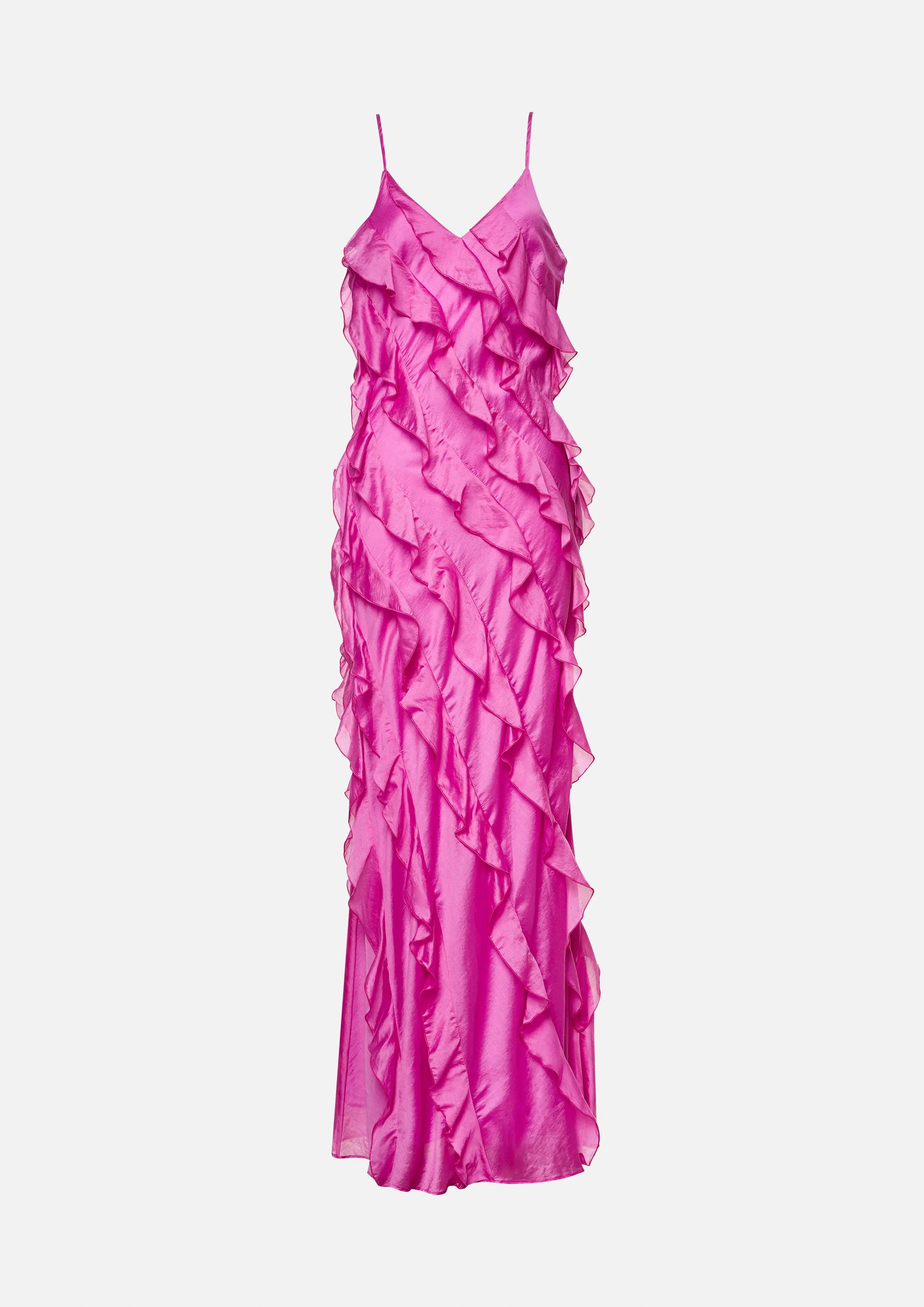 Cascade Ruffle Maxi Dress