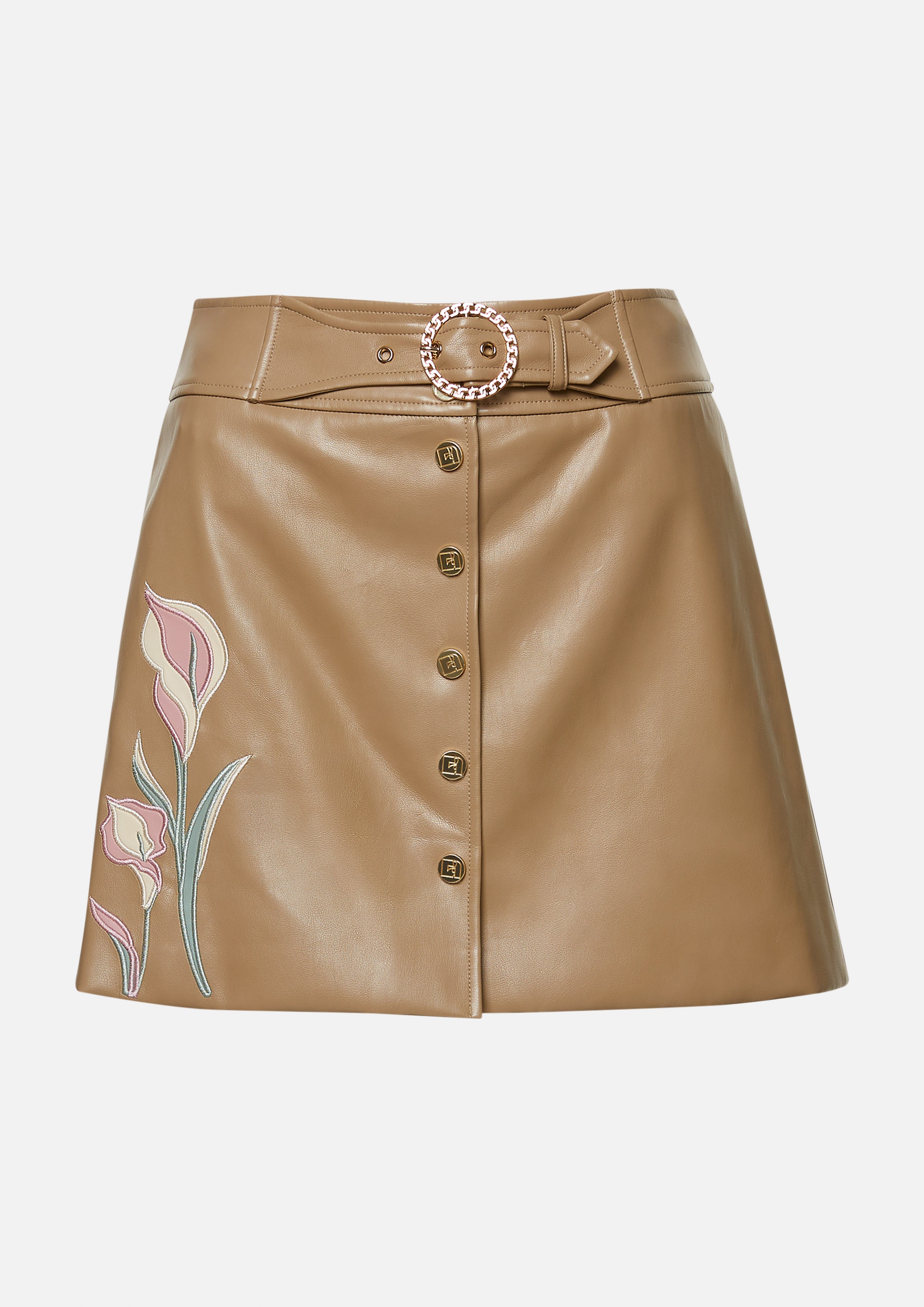 Botanical A-Line Mini Skirt Petals Galore