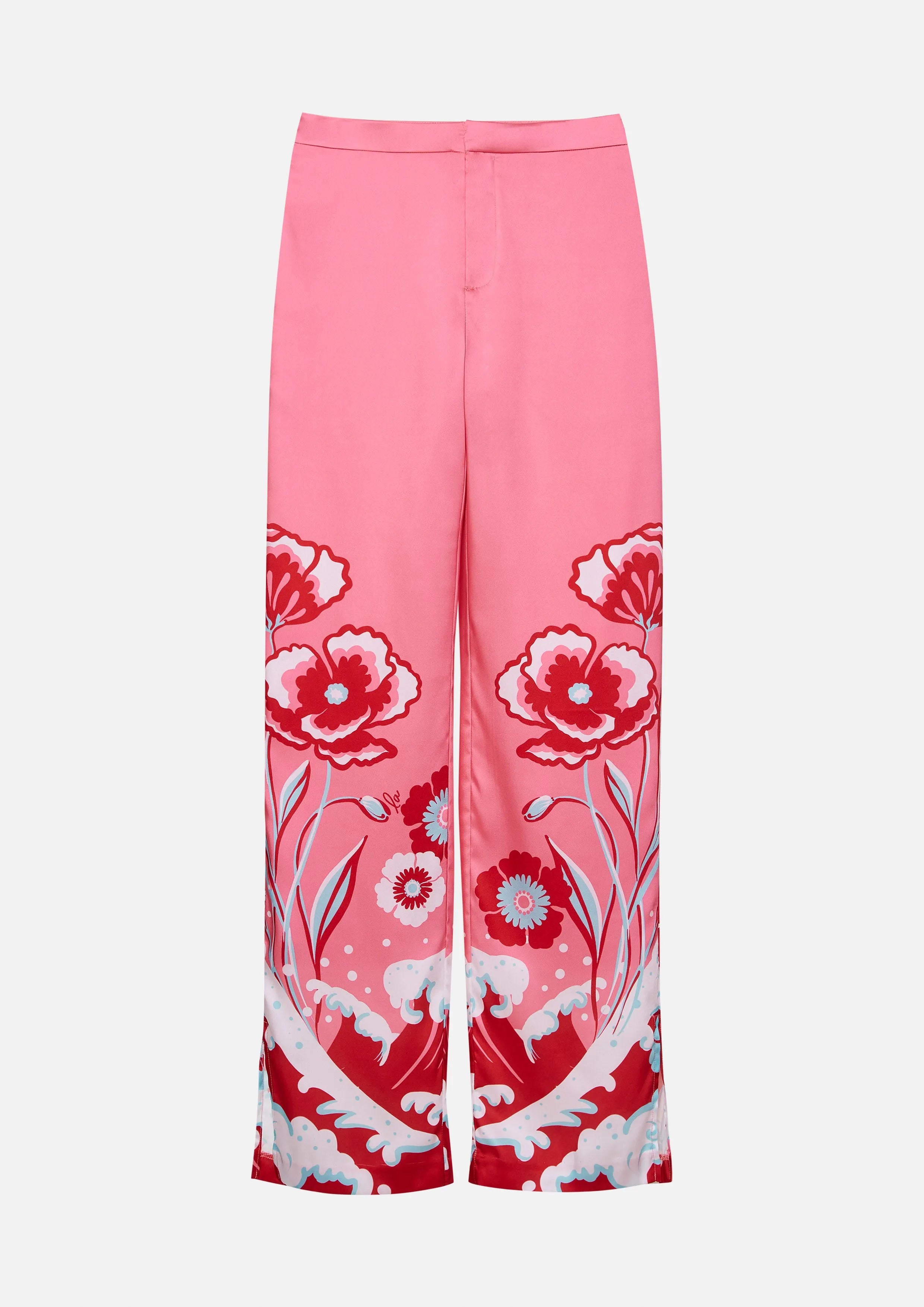 Print Trousers Symphony of Petals