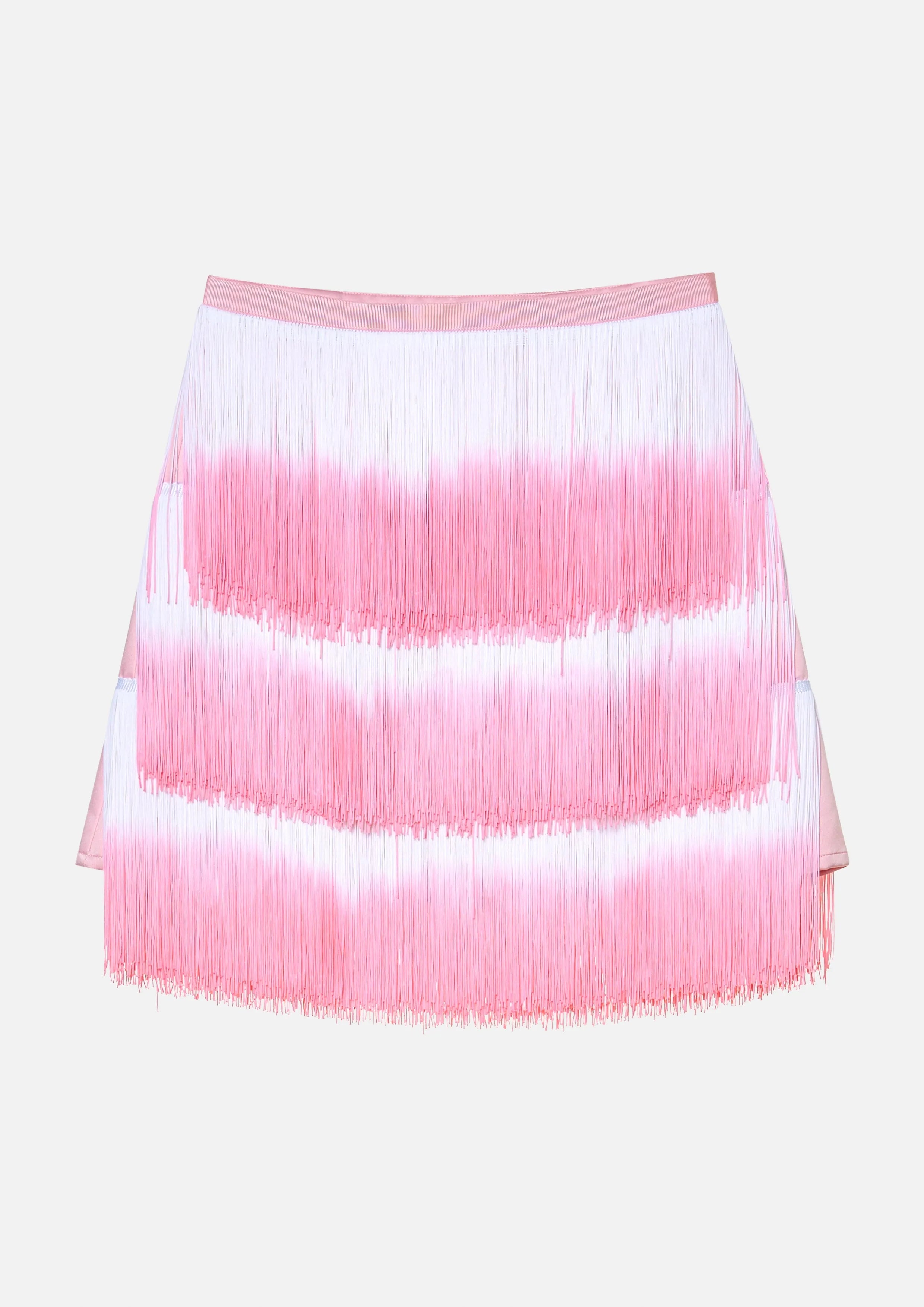 Fringe Layered Mini Skirt American Born Chinese