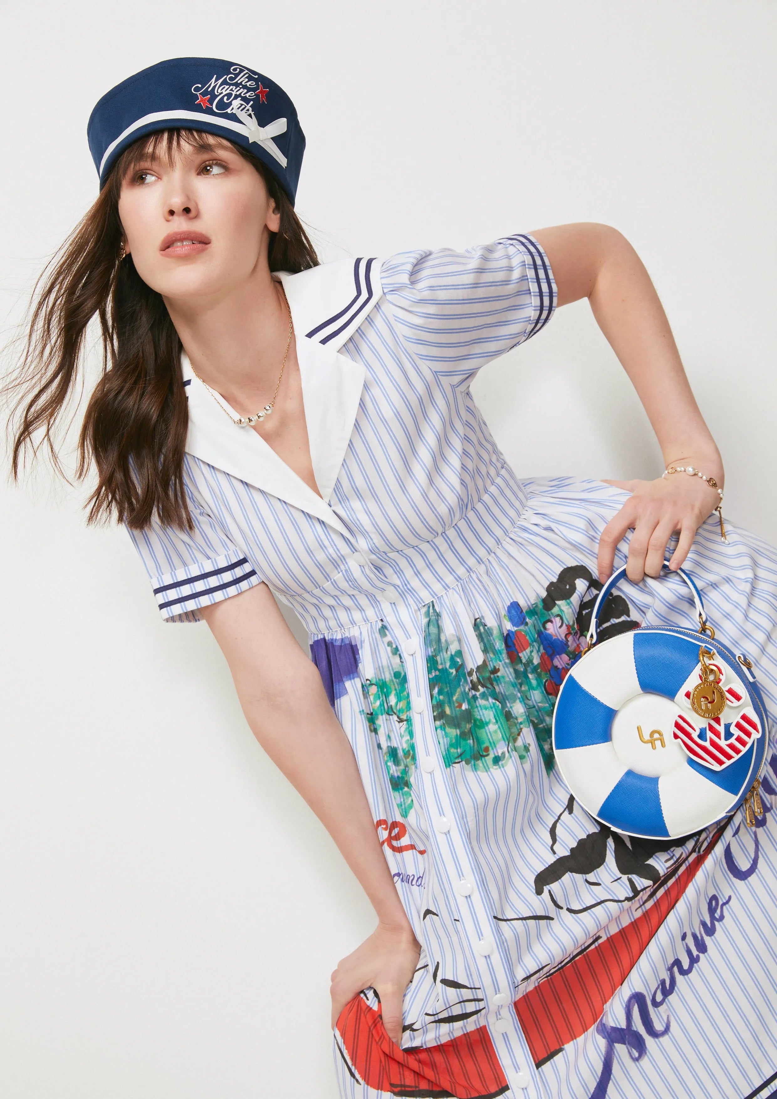 Marine Story Midi Dress The Secret Place