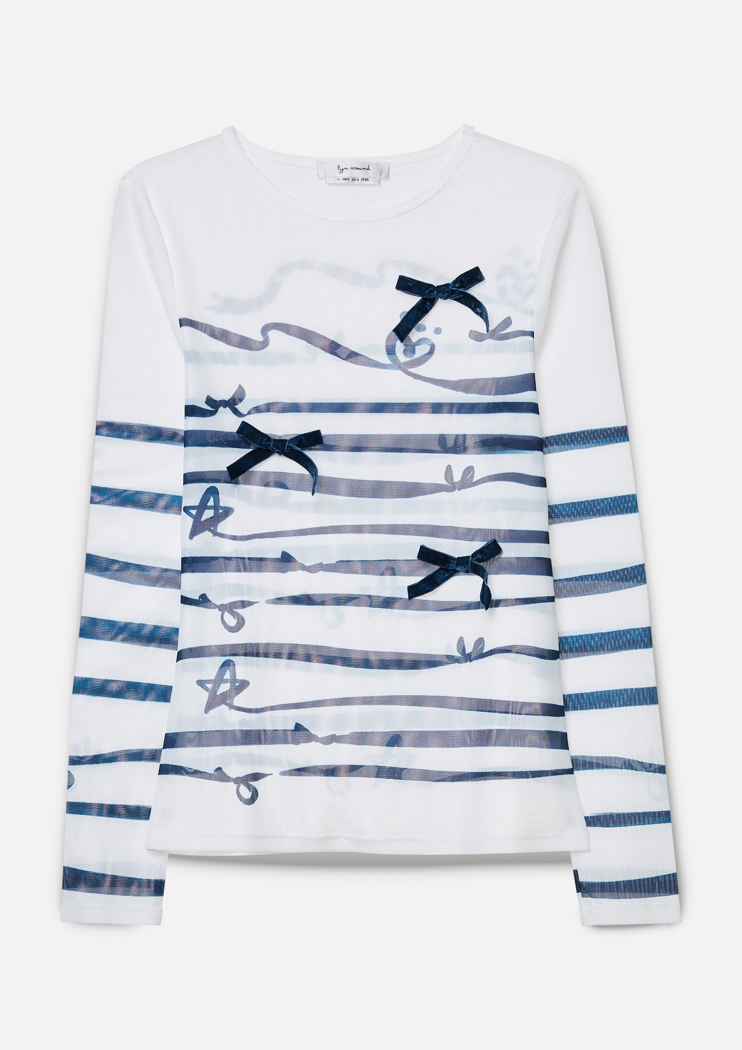 Nautical Ribbon Striped Long-Sleeve Top The Secret Place