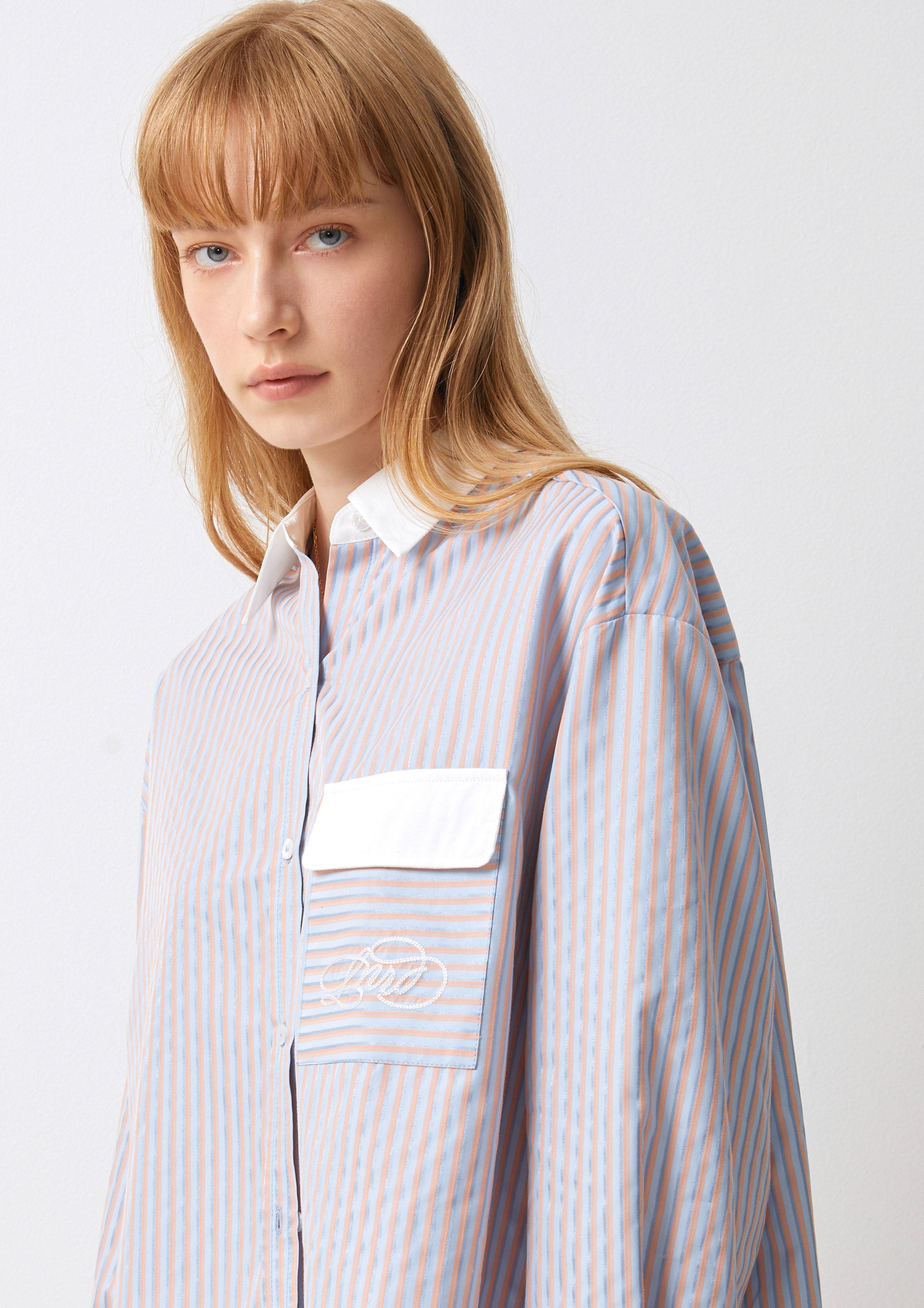 Striped Oversized Shirt Parallel Play