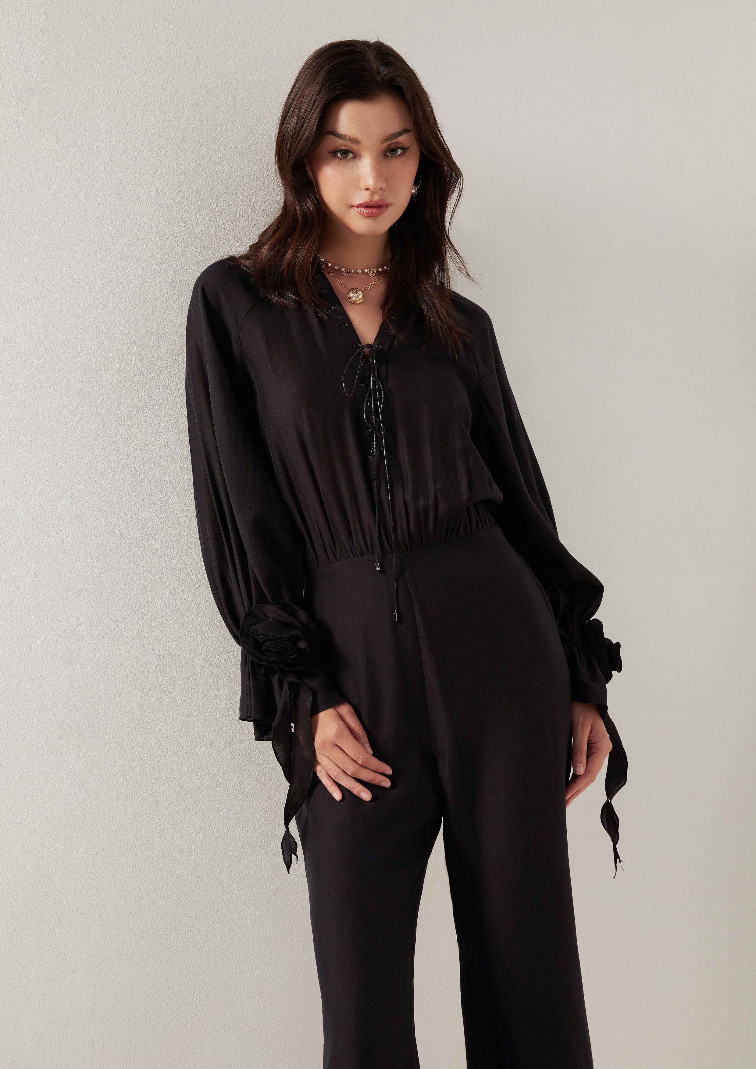 Rose Long Sleeve Jumpsuit