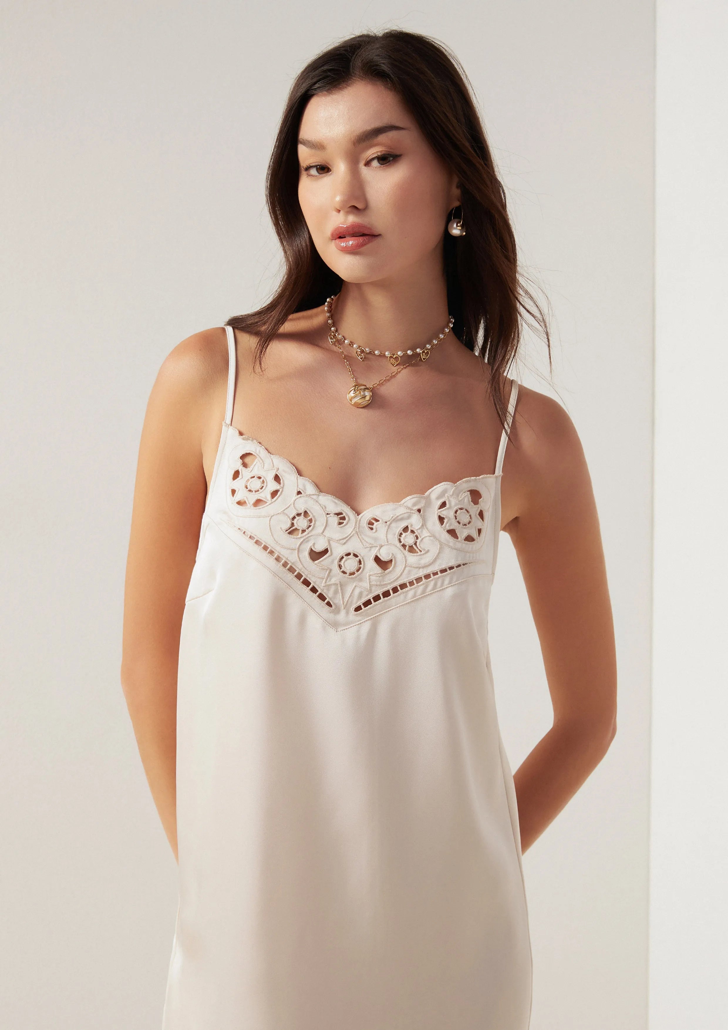 Broderie Dreams Slip Dress