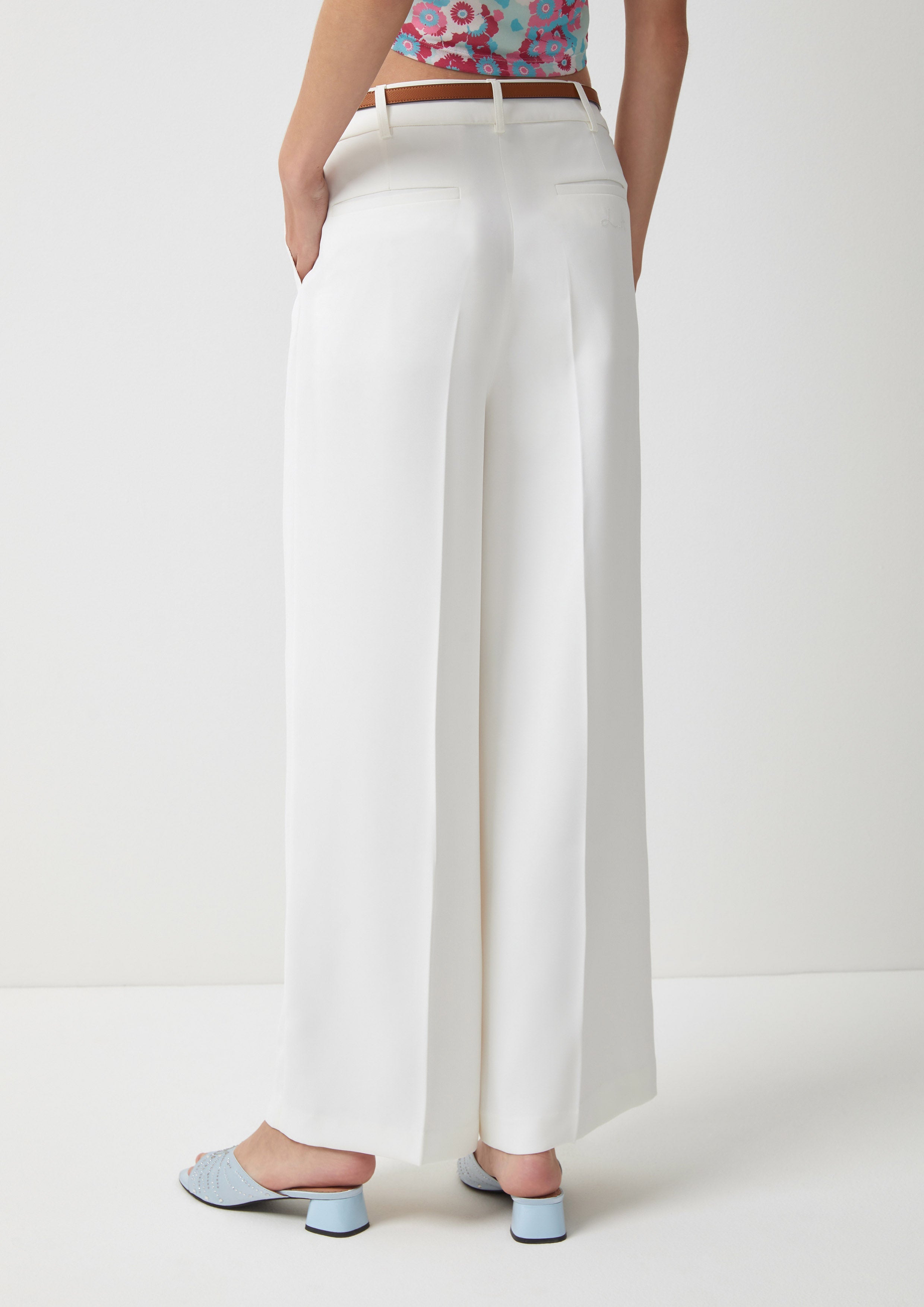 High-Rise Wide-Leg Trousers American Born Chinese