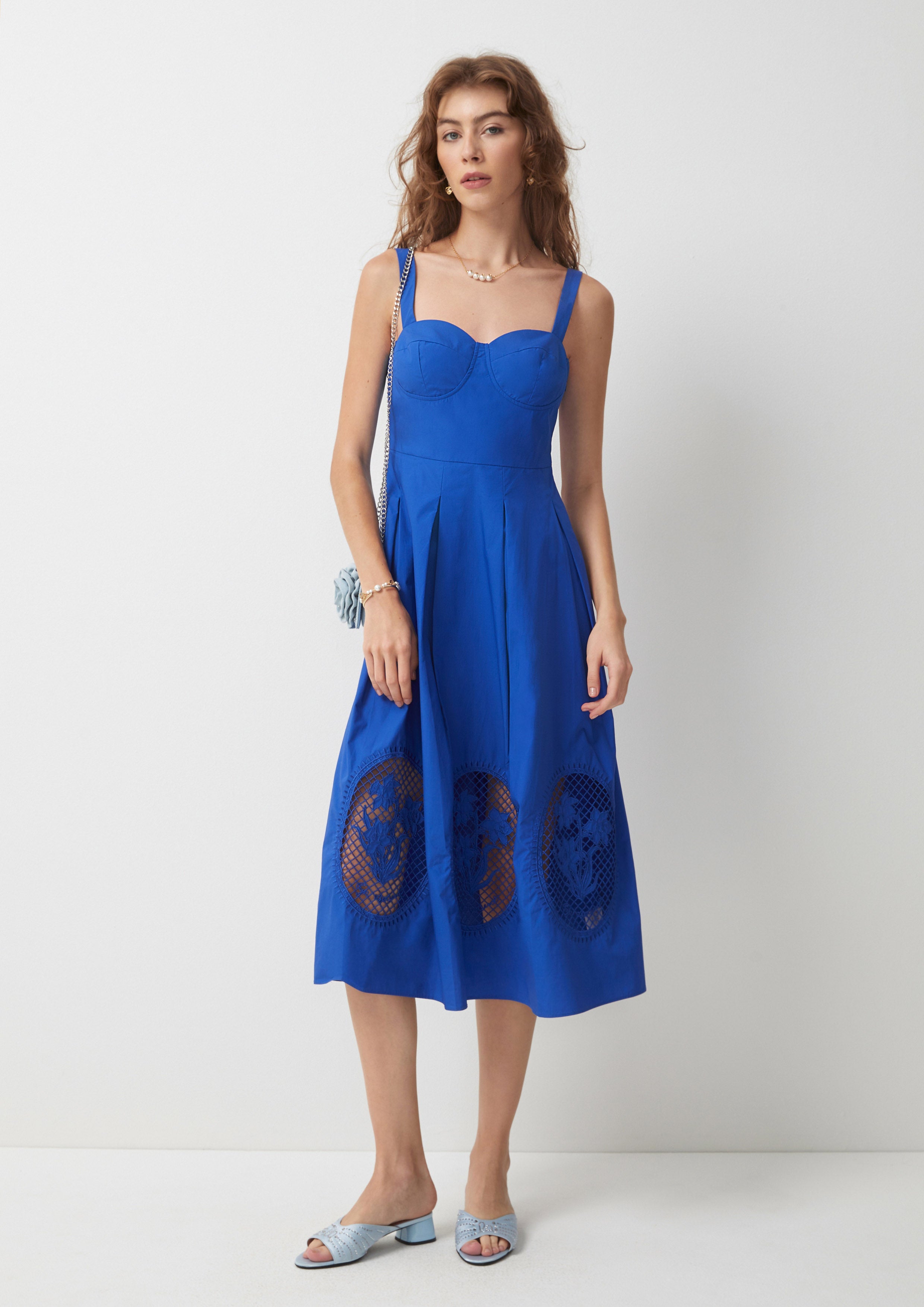 Floral Cutout Midi Dress Rustic Haven