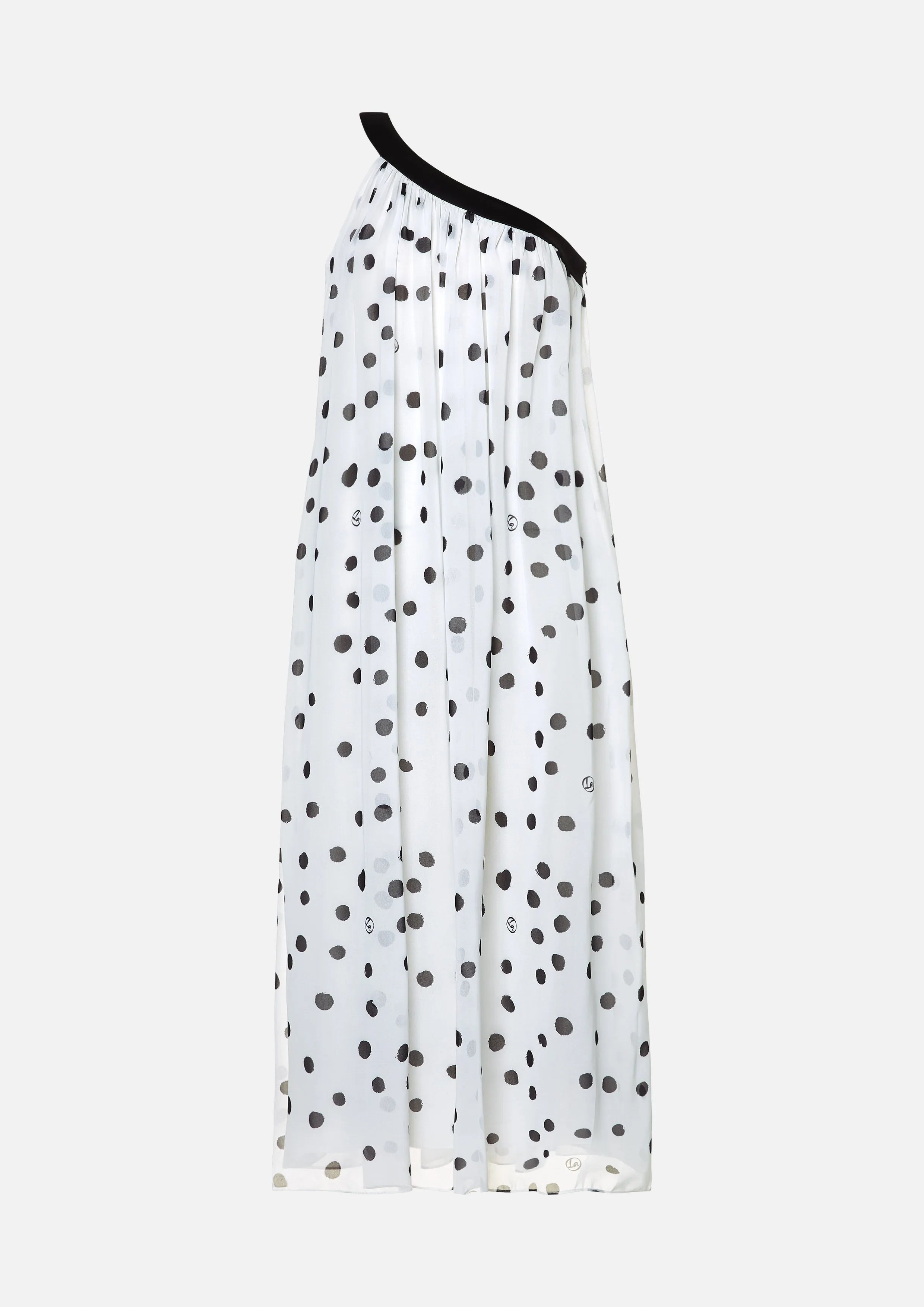 Cascade Dots One Shoulder Maxi Dress The Canine Whisperer