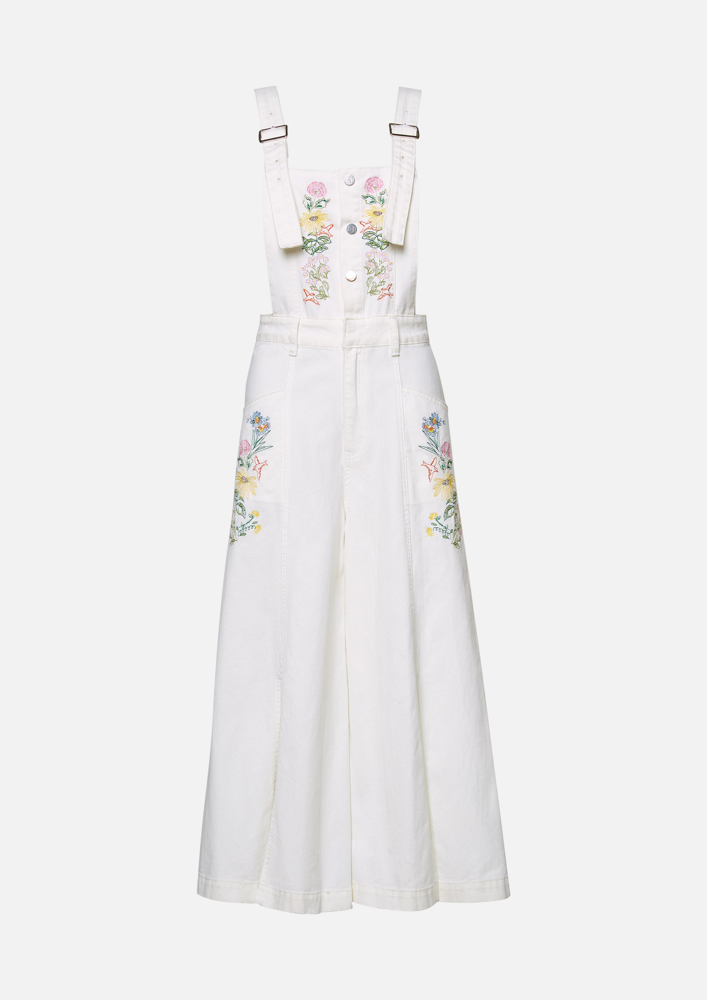 Floral Wide-Leg Overall Flower Field