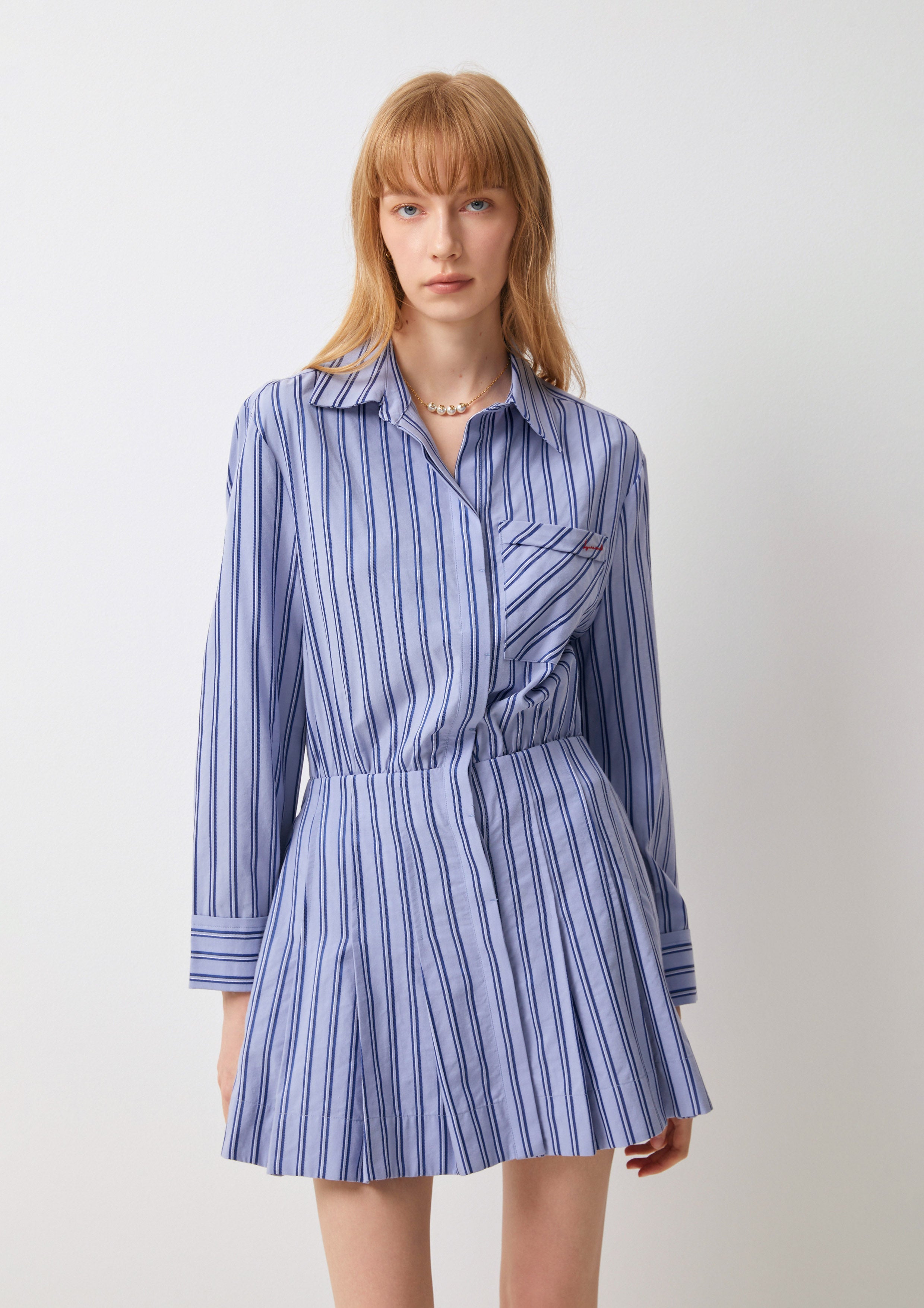 Striped Mini Shirt Dress Parallel Play