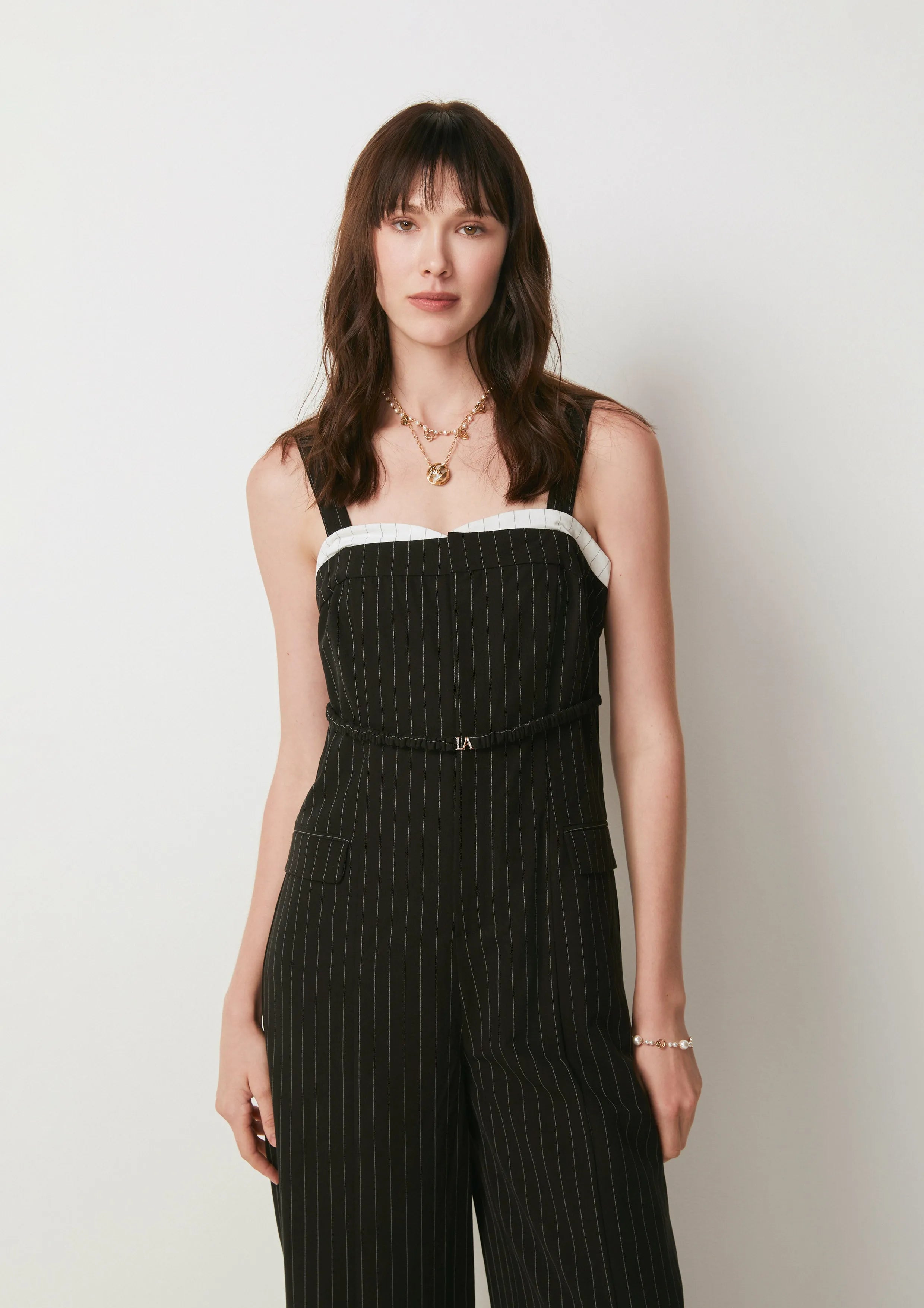 Striped Wide-Leg Jumpsuit La La Land