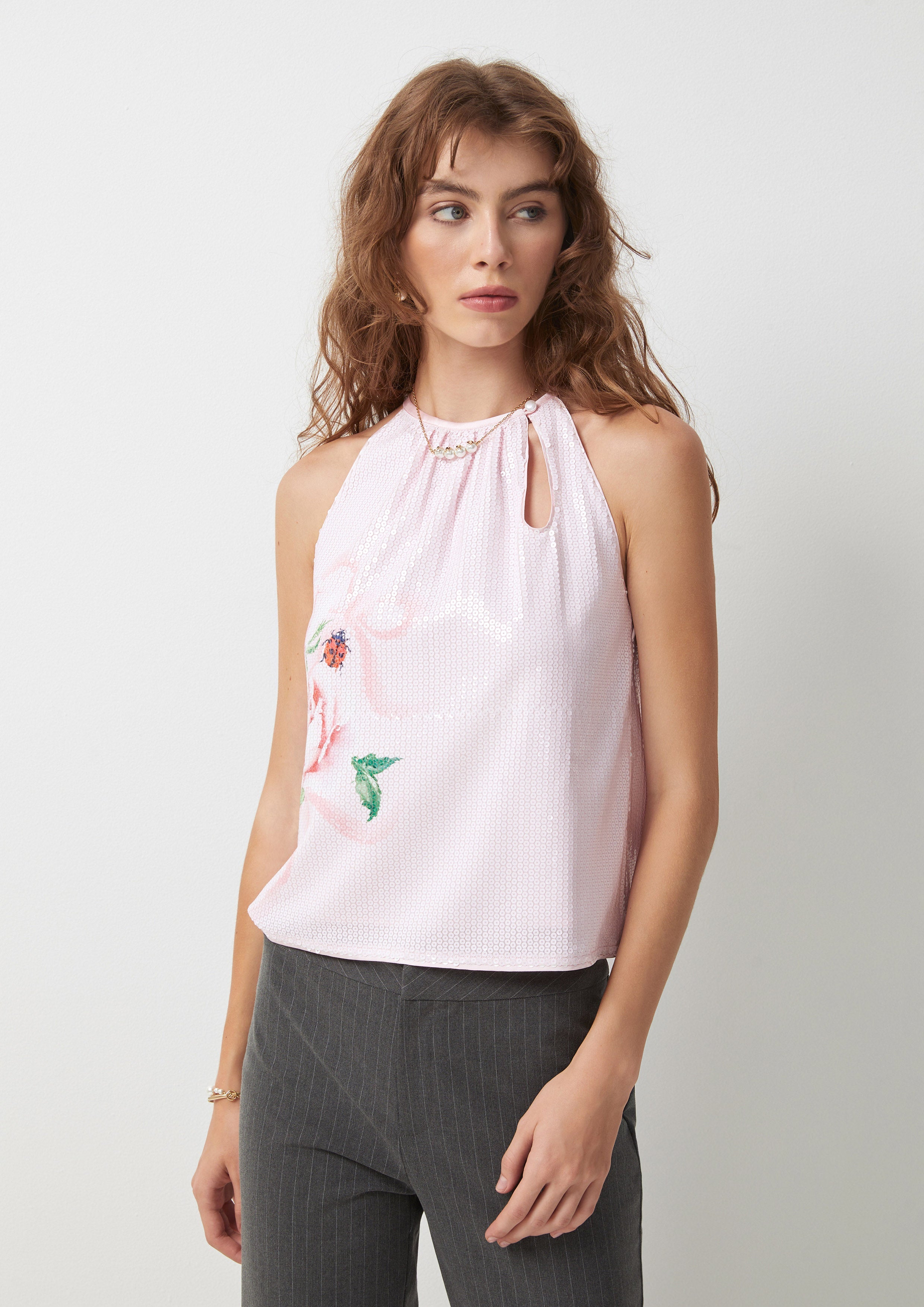 Rose Sleeveless Top American Born Chinese