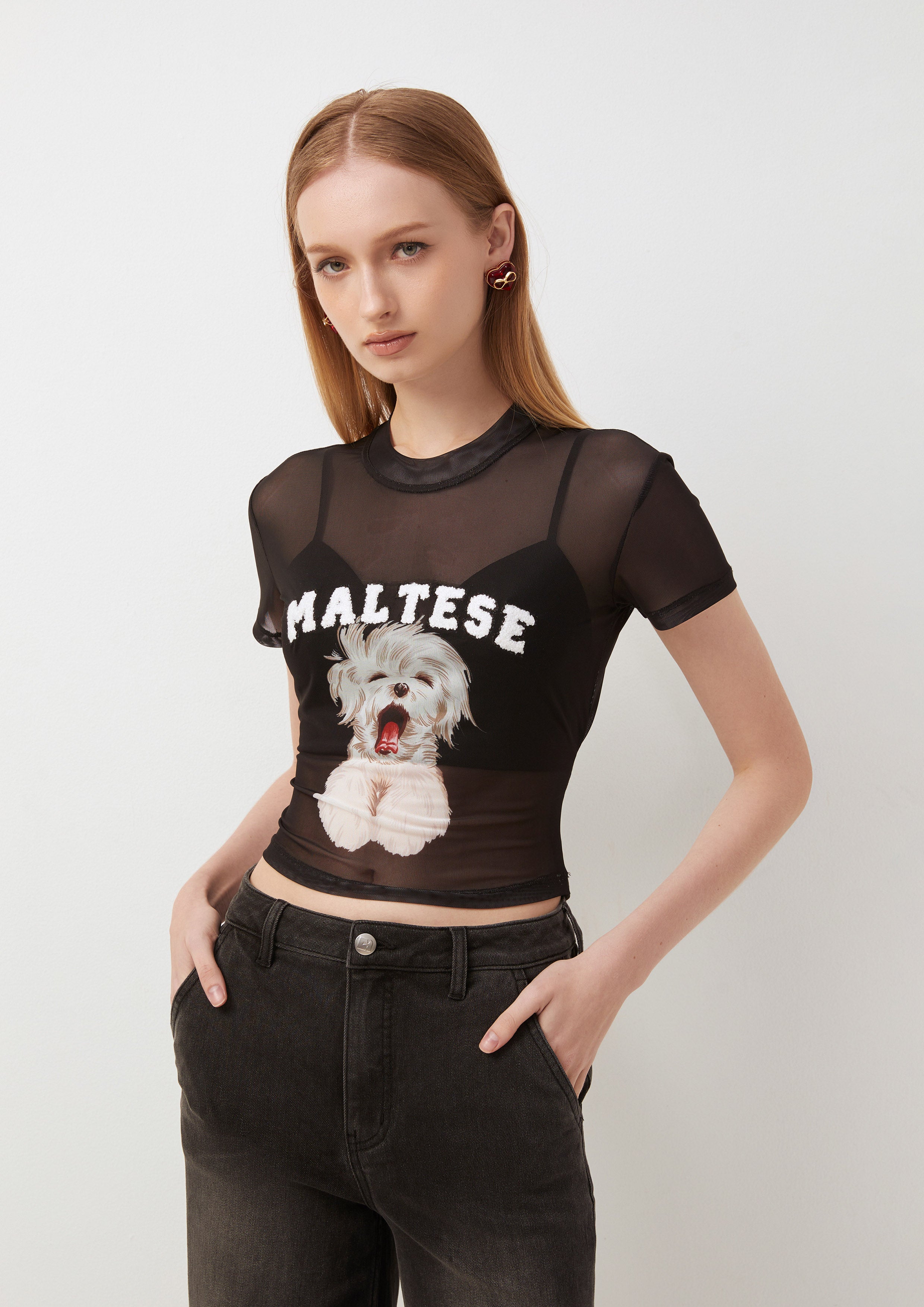 Maltese Mesh Top The Canine Whisperer