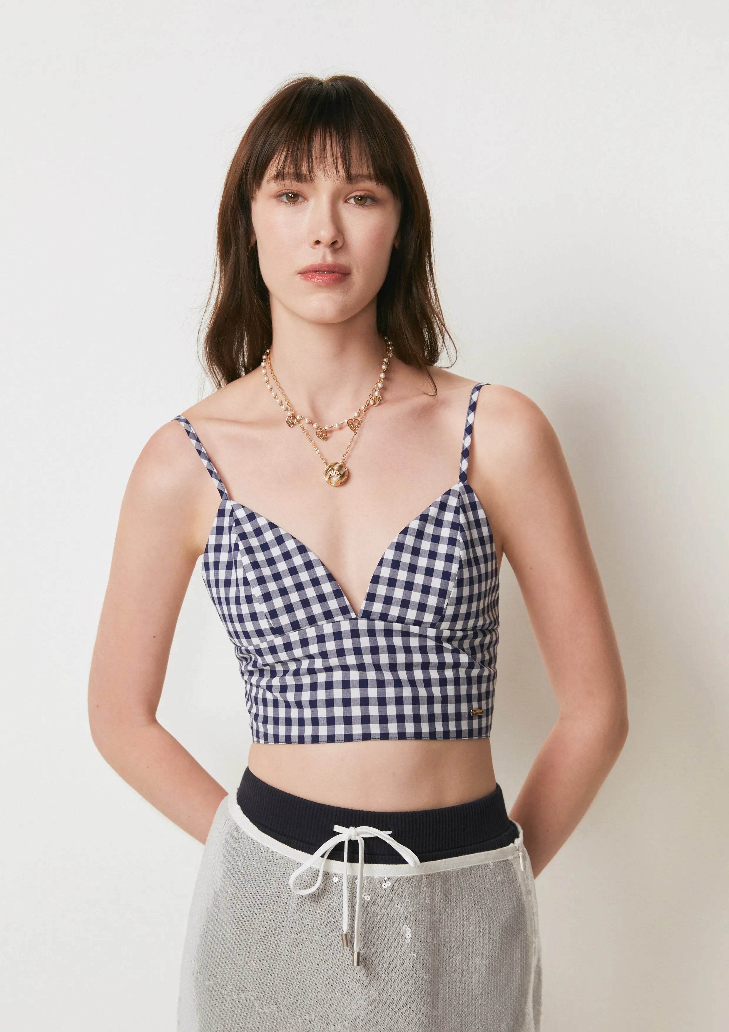 Gingham Crop Top La La Land