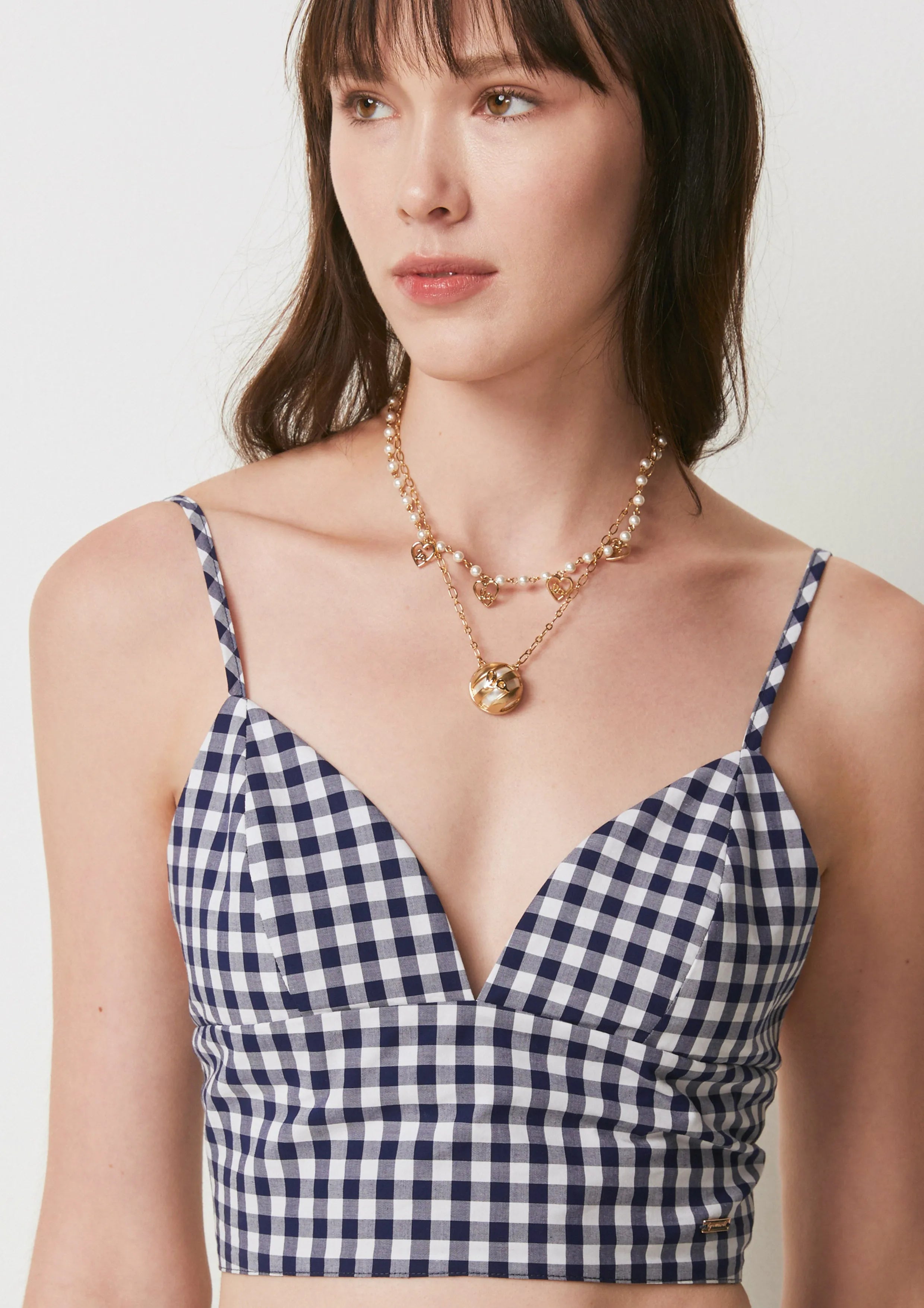 Gingham Crop Top La La Land