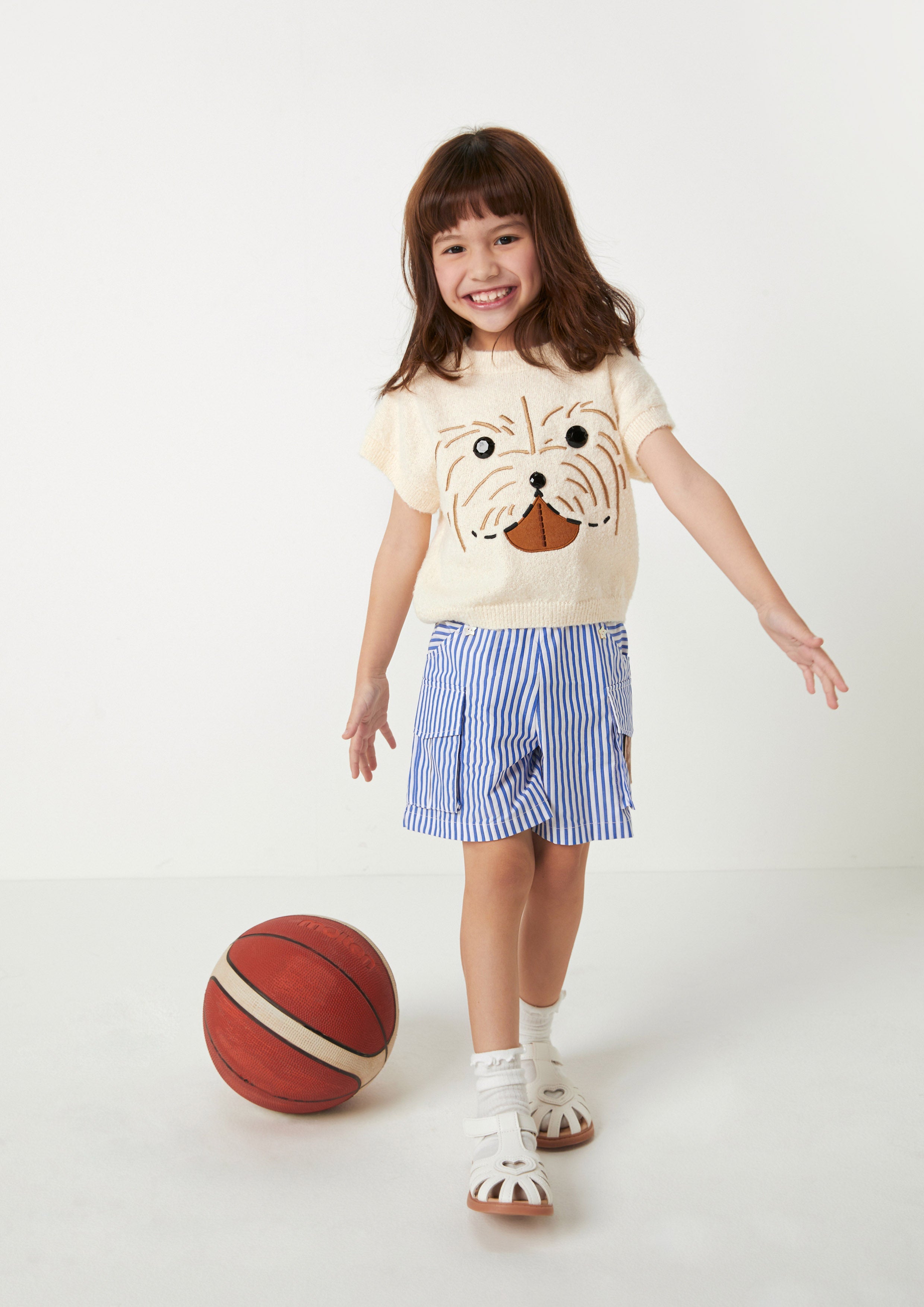 Mini Happy Pup Knit Top For Girls The Canine Whisperer