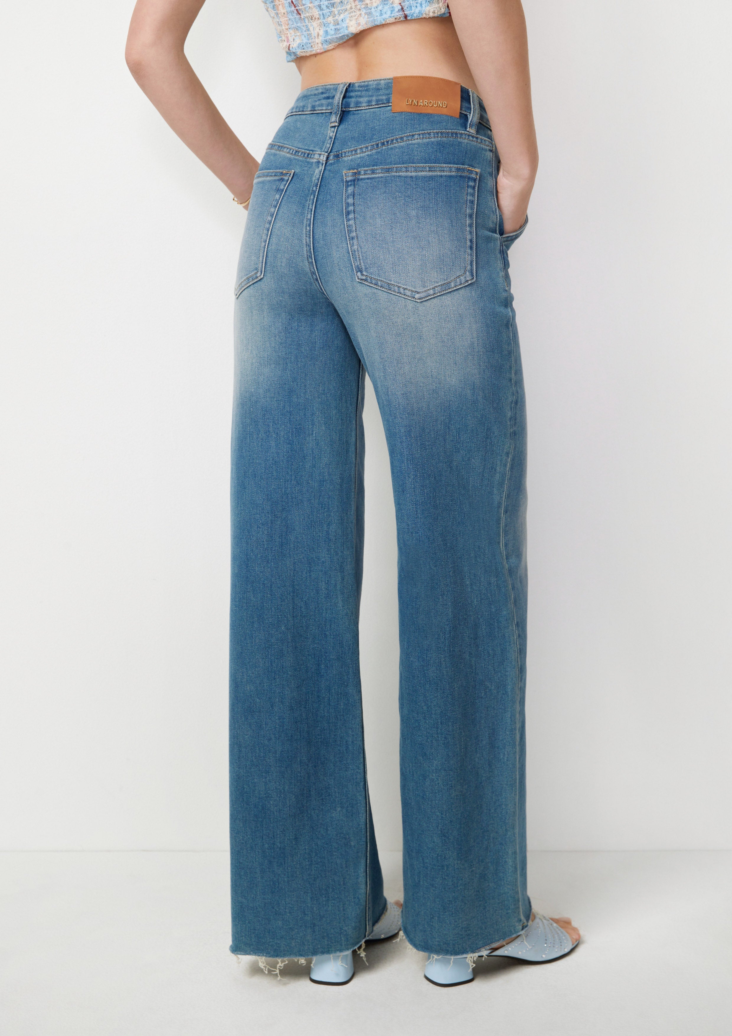 Wide-Leg Denim Jeans Too Cool For School