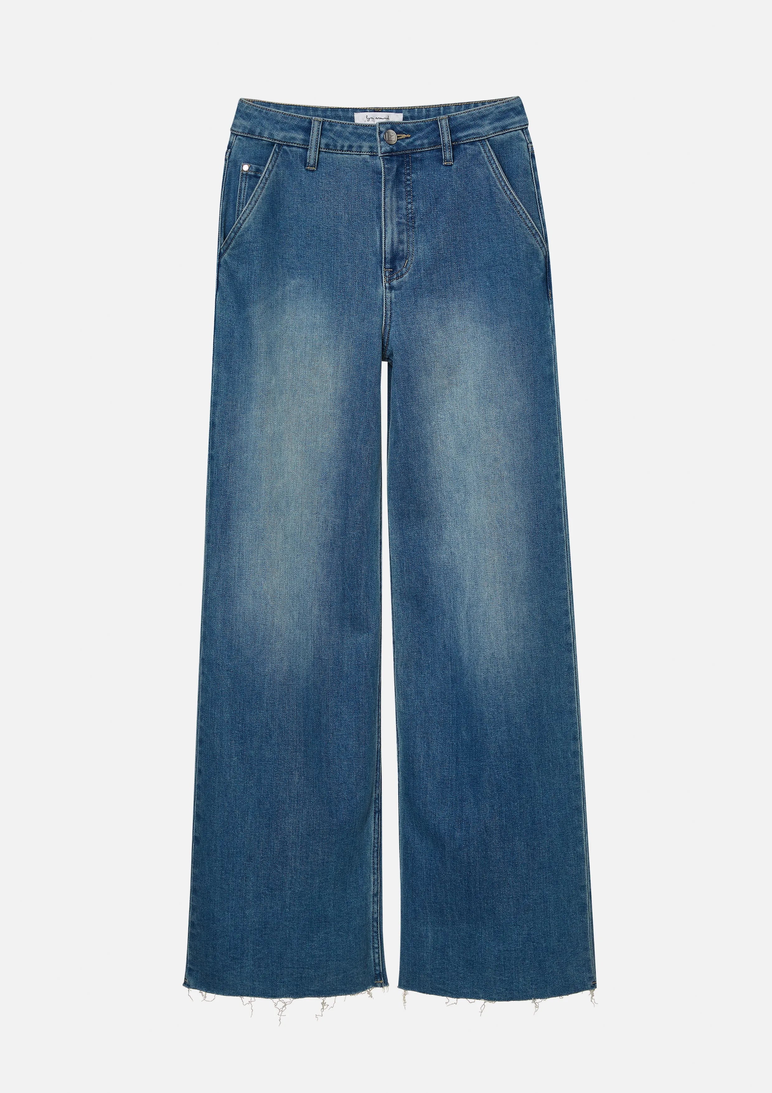 Wide-Leg Denim Jeans Too Cool For School