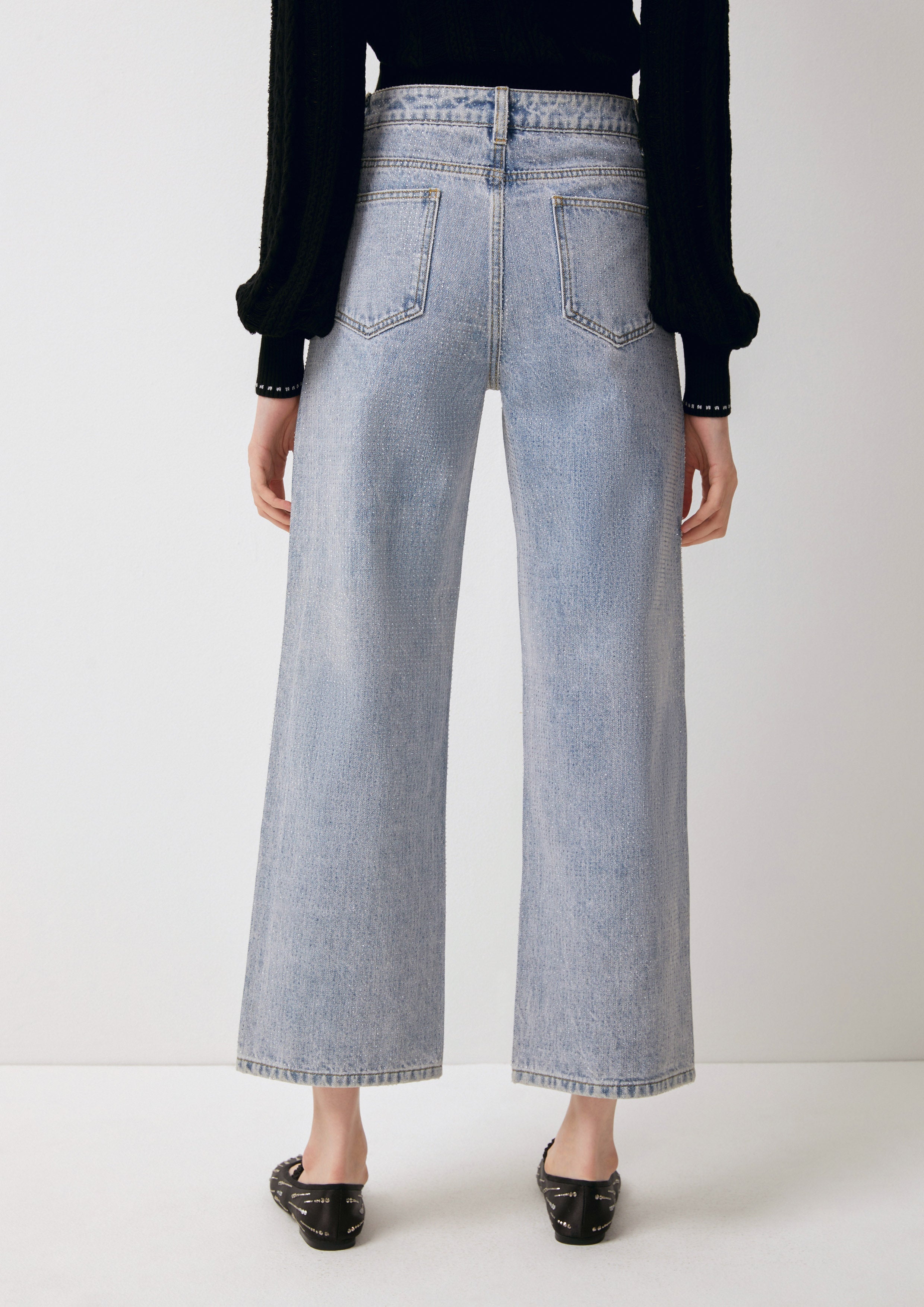 Wide-Leg Cropped Jeans Pas De Deux