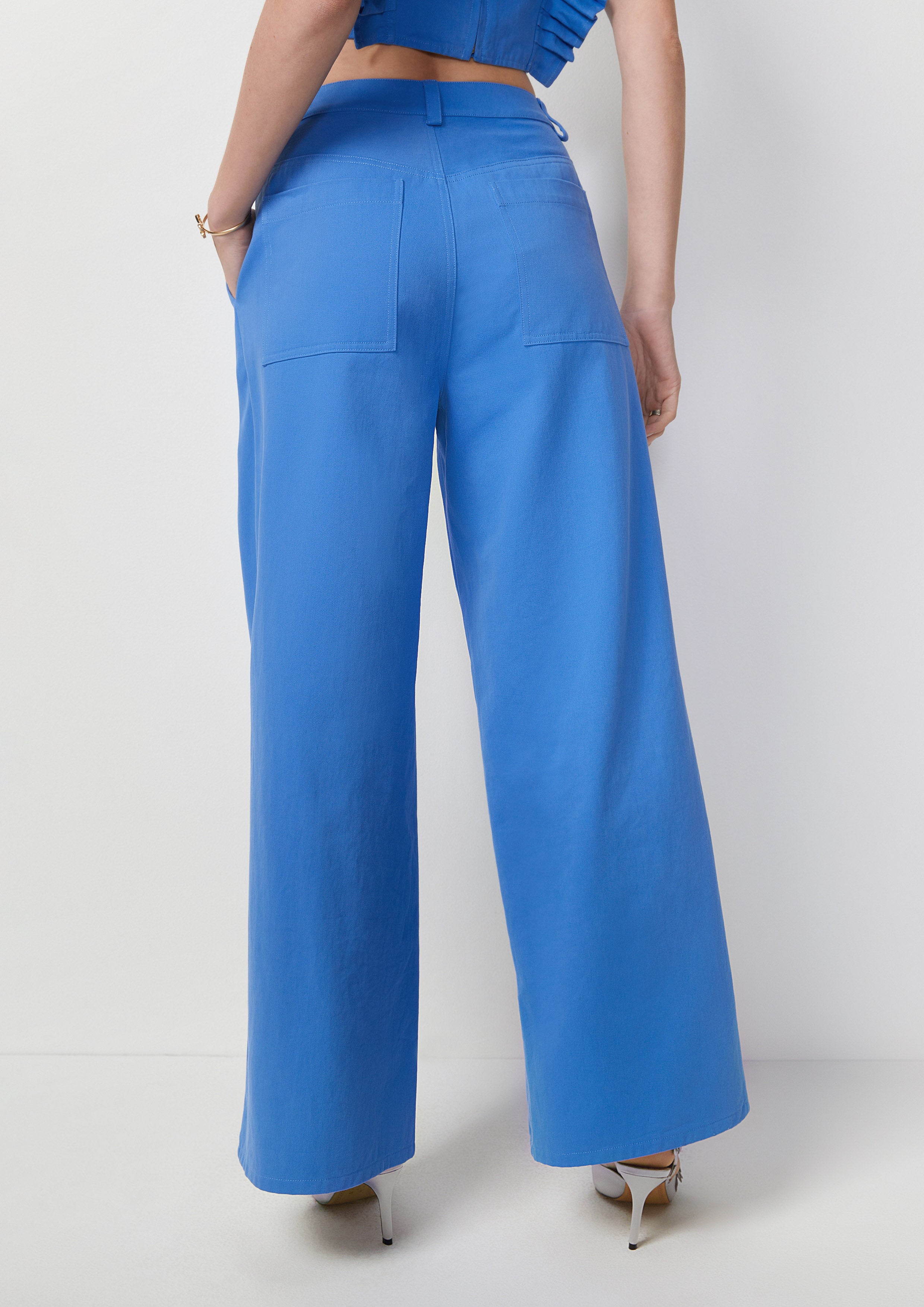 High Waist Wide Leg Trousers Best Bunnies