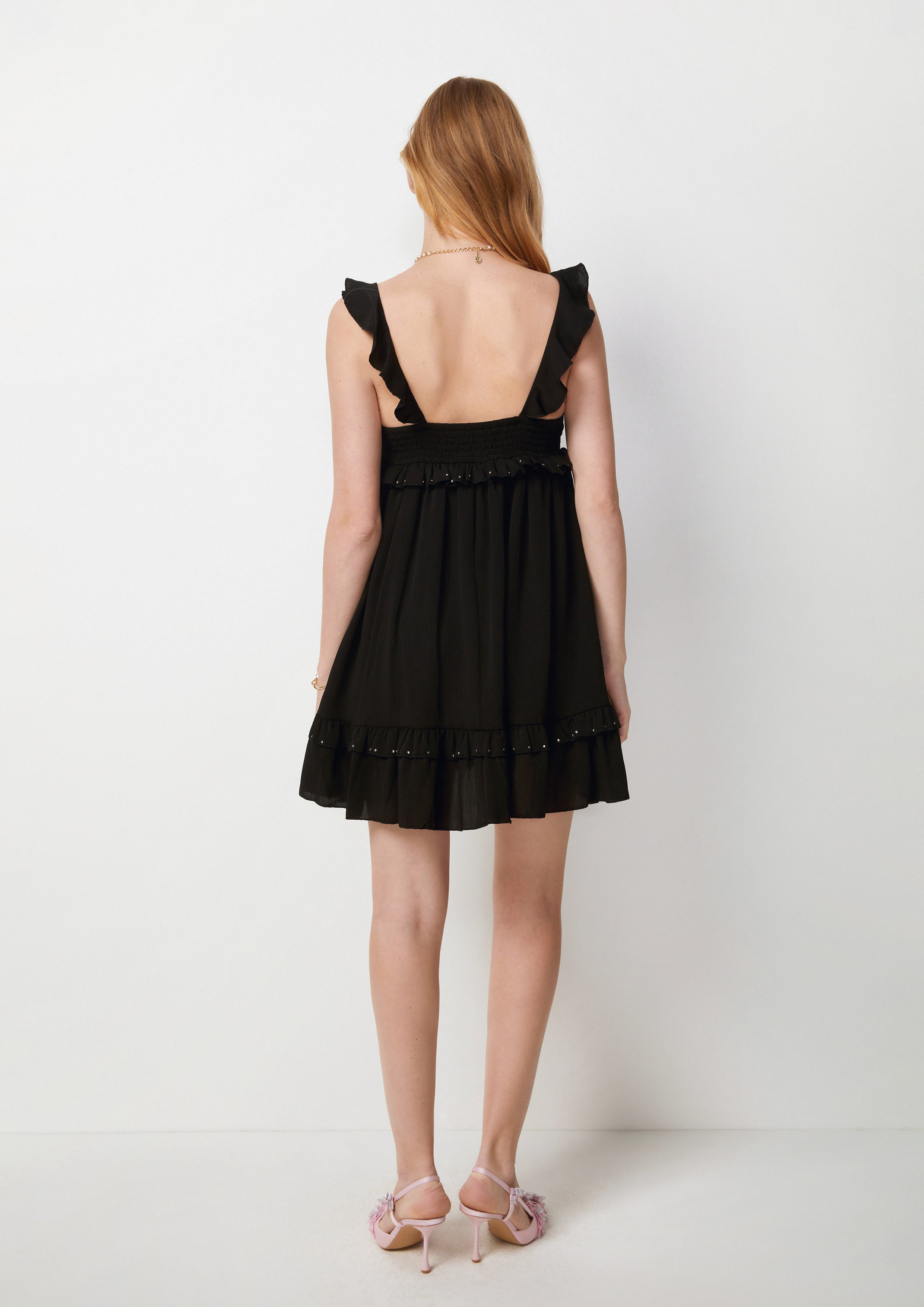 Ruffle Mini Dress Too Cool For School