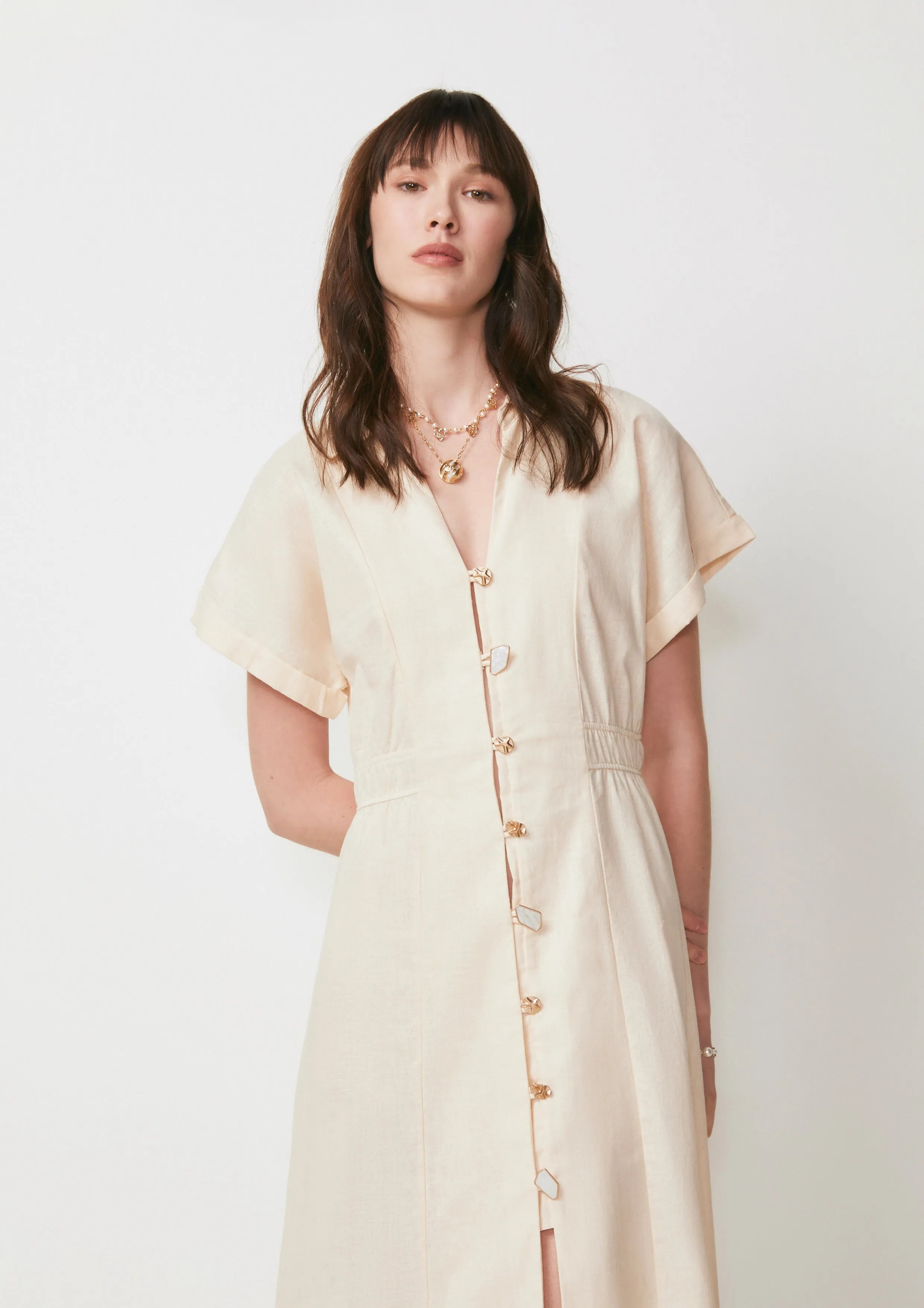 Short Sleeve A-Line Maxi Dress You're Truited