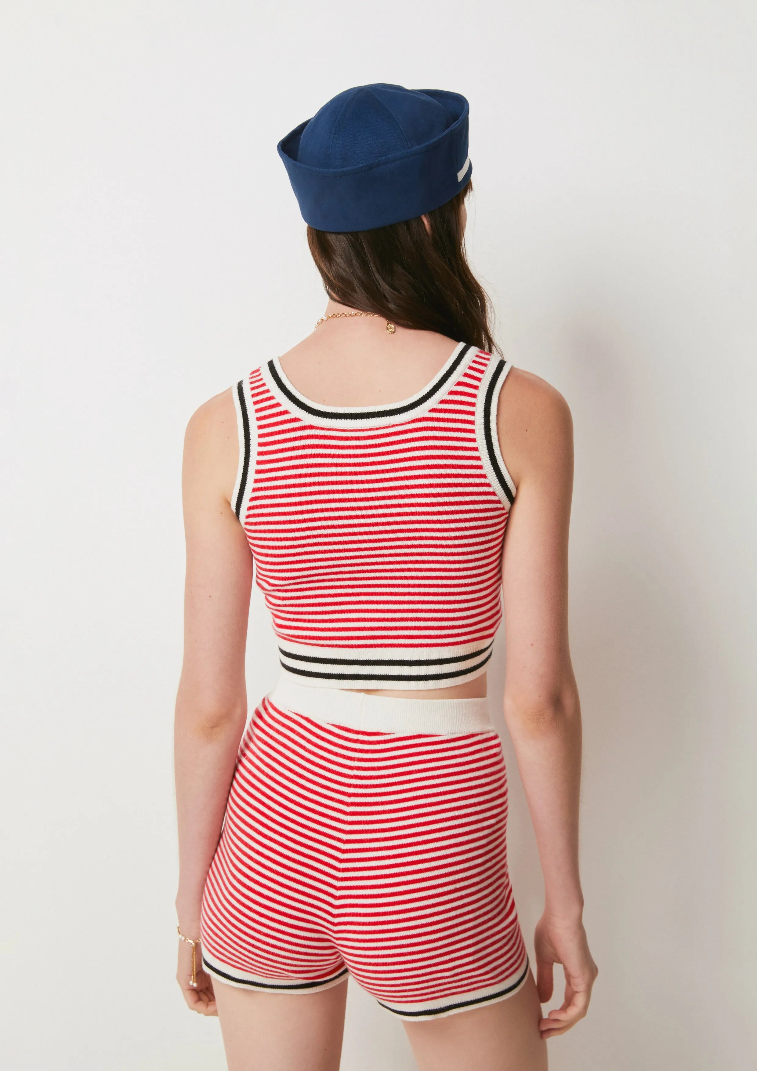 Retro-Sporty Stripe Two-Piece Set The Secret Place