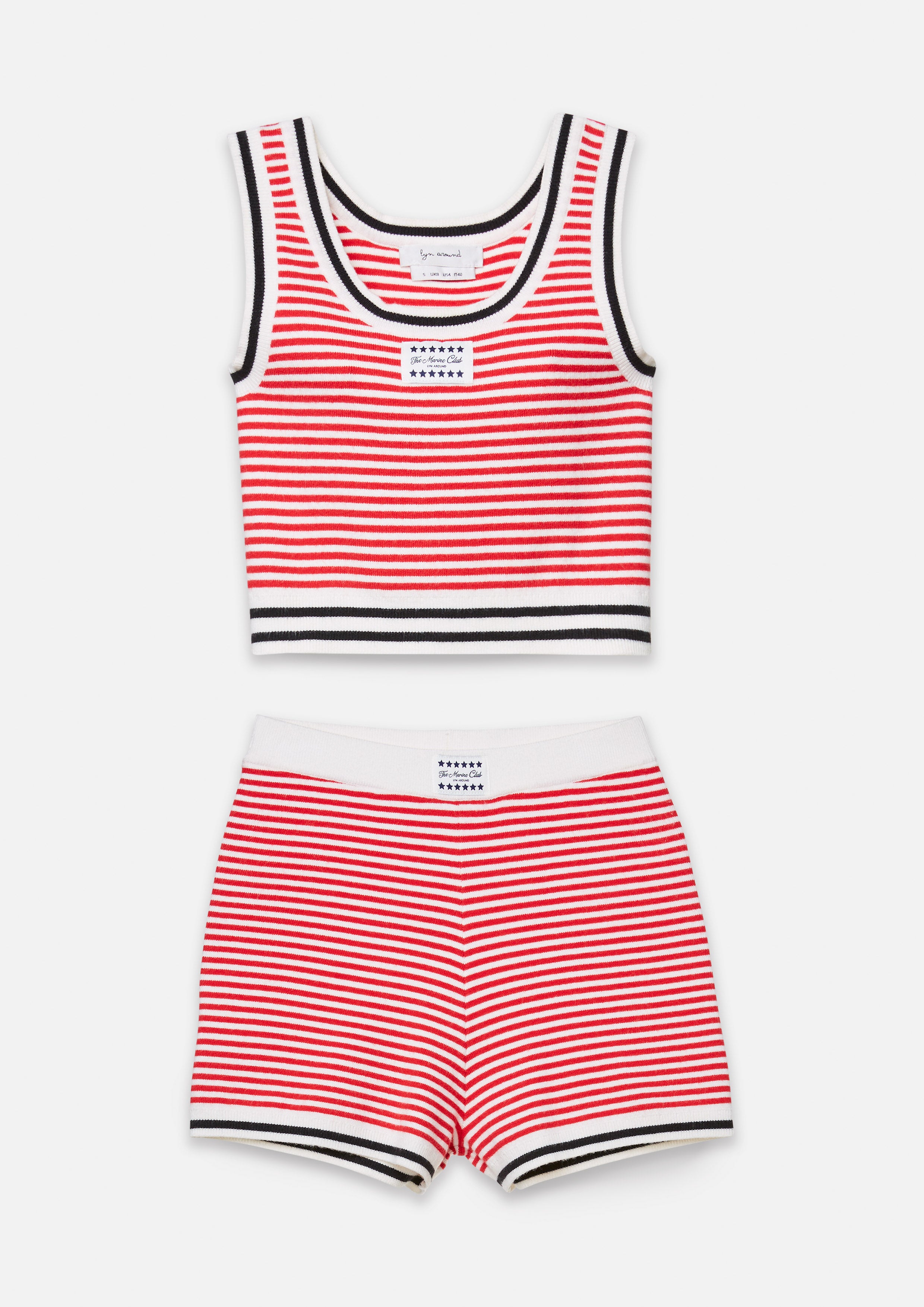 Retro-Sporty Stripe Two-Piece Set The Secret Place