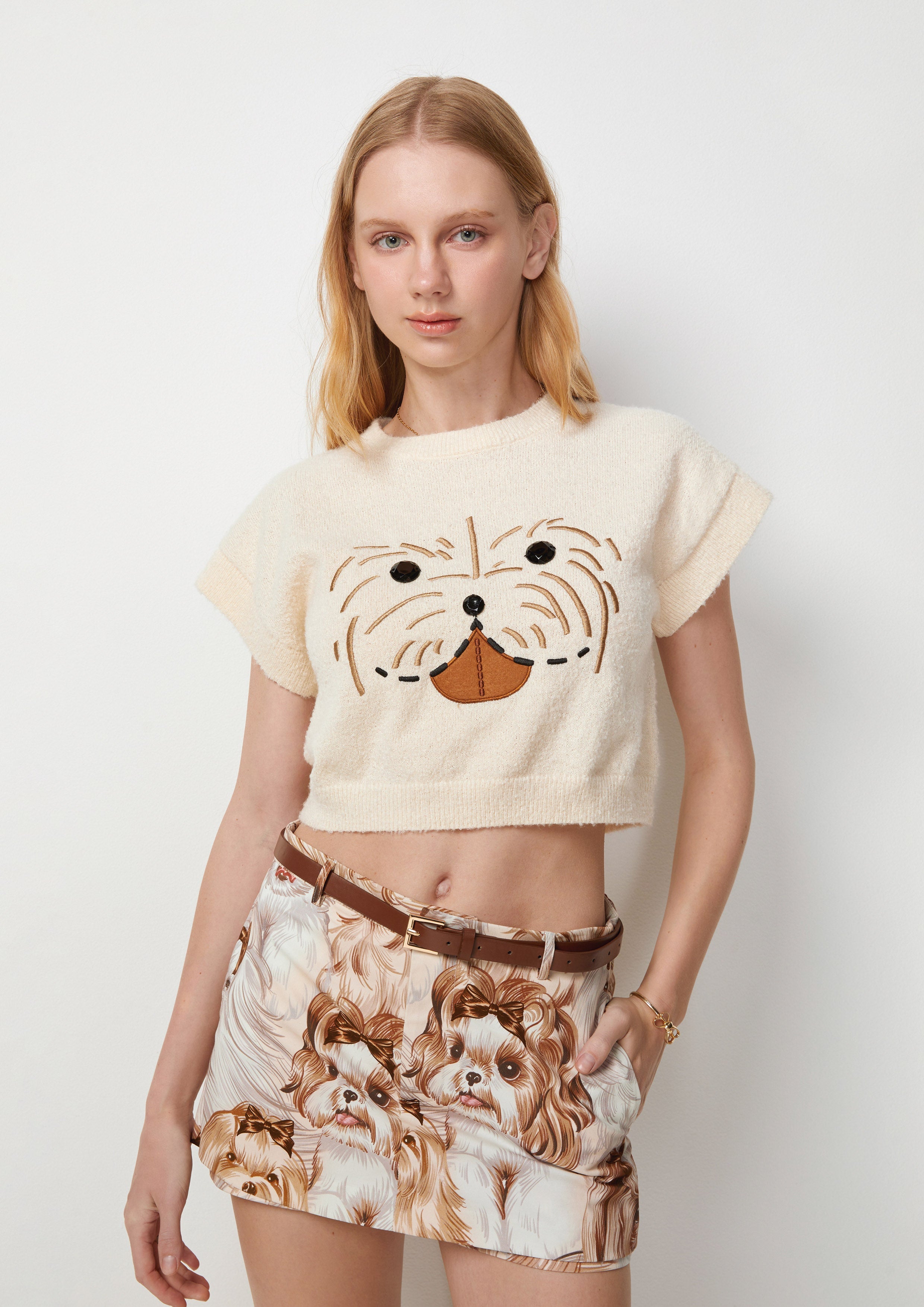 Happy Pup Knit Top The Canine Whisperer