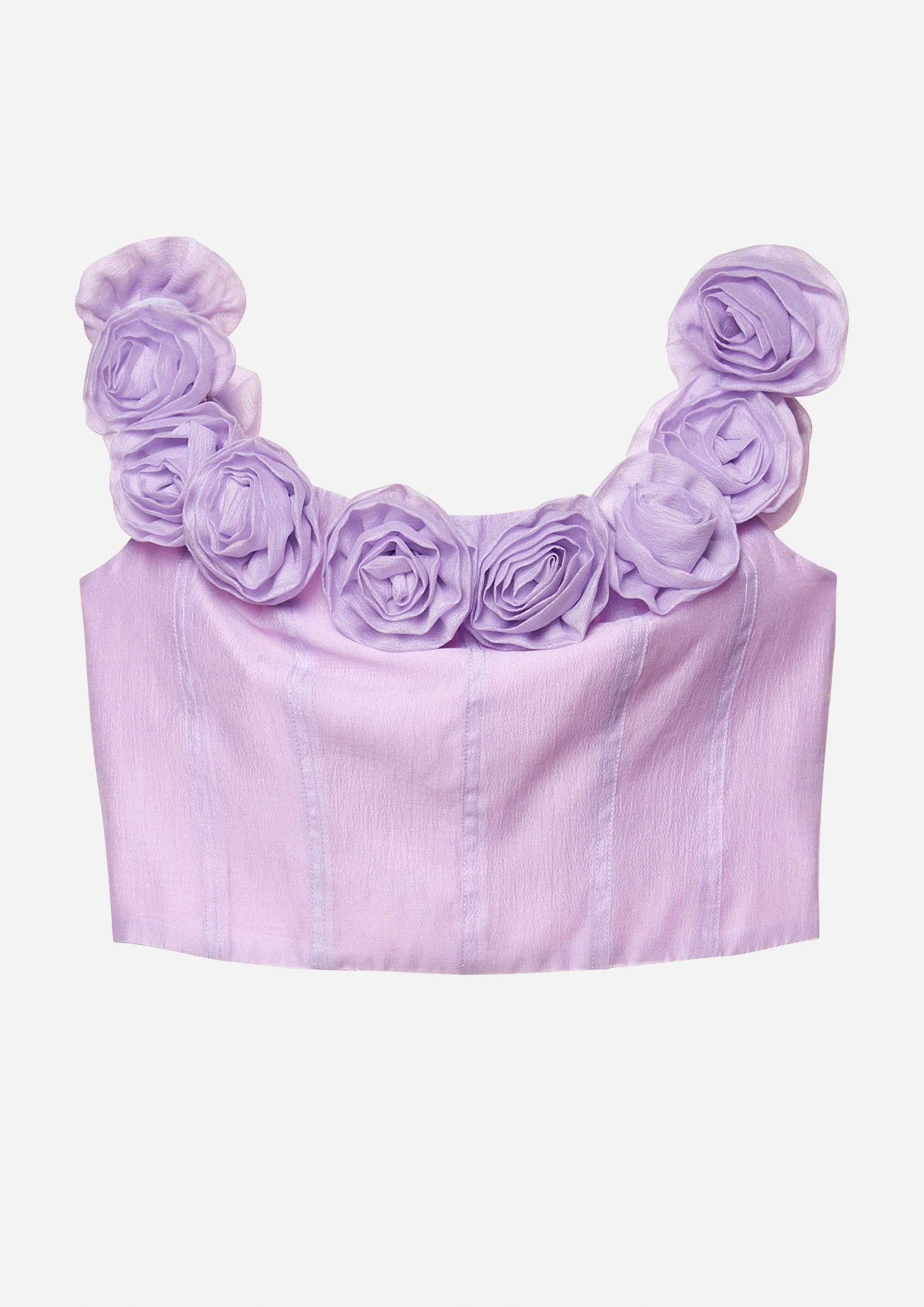 Roses Off-Shoulder Crop Top Rustic Haven