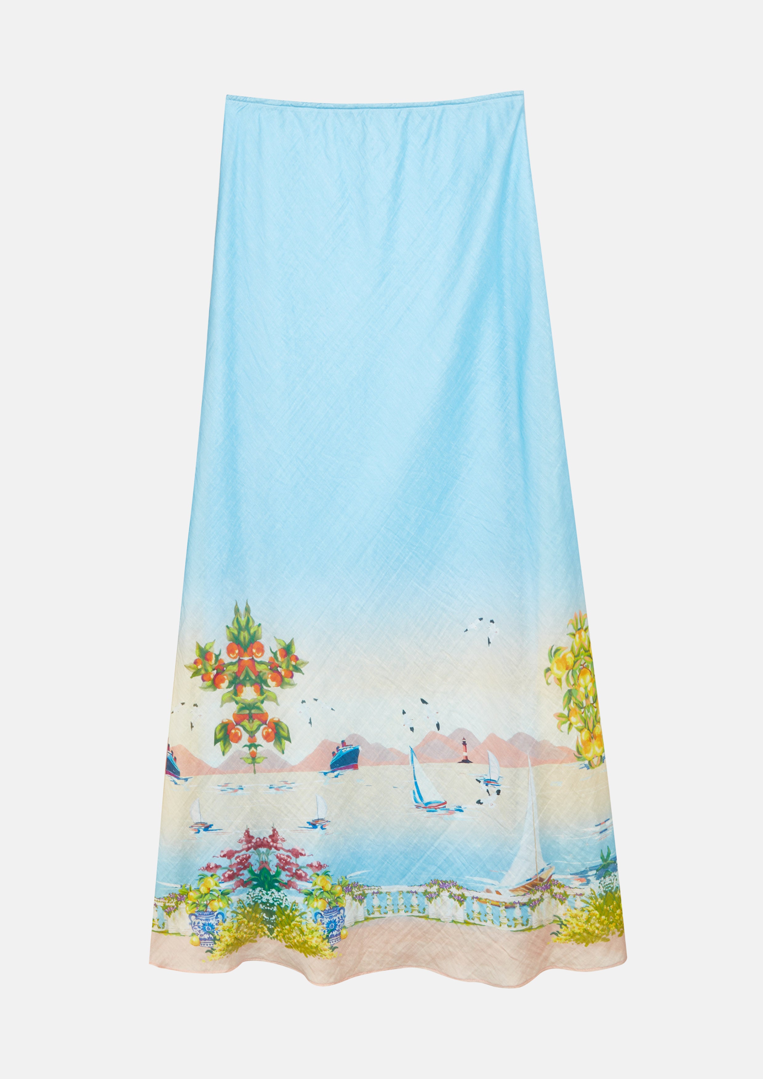 Riviera Garden Printed Maxi Skirt Soleviva Vacation Collection