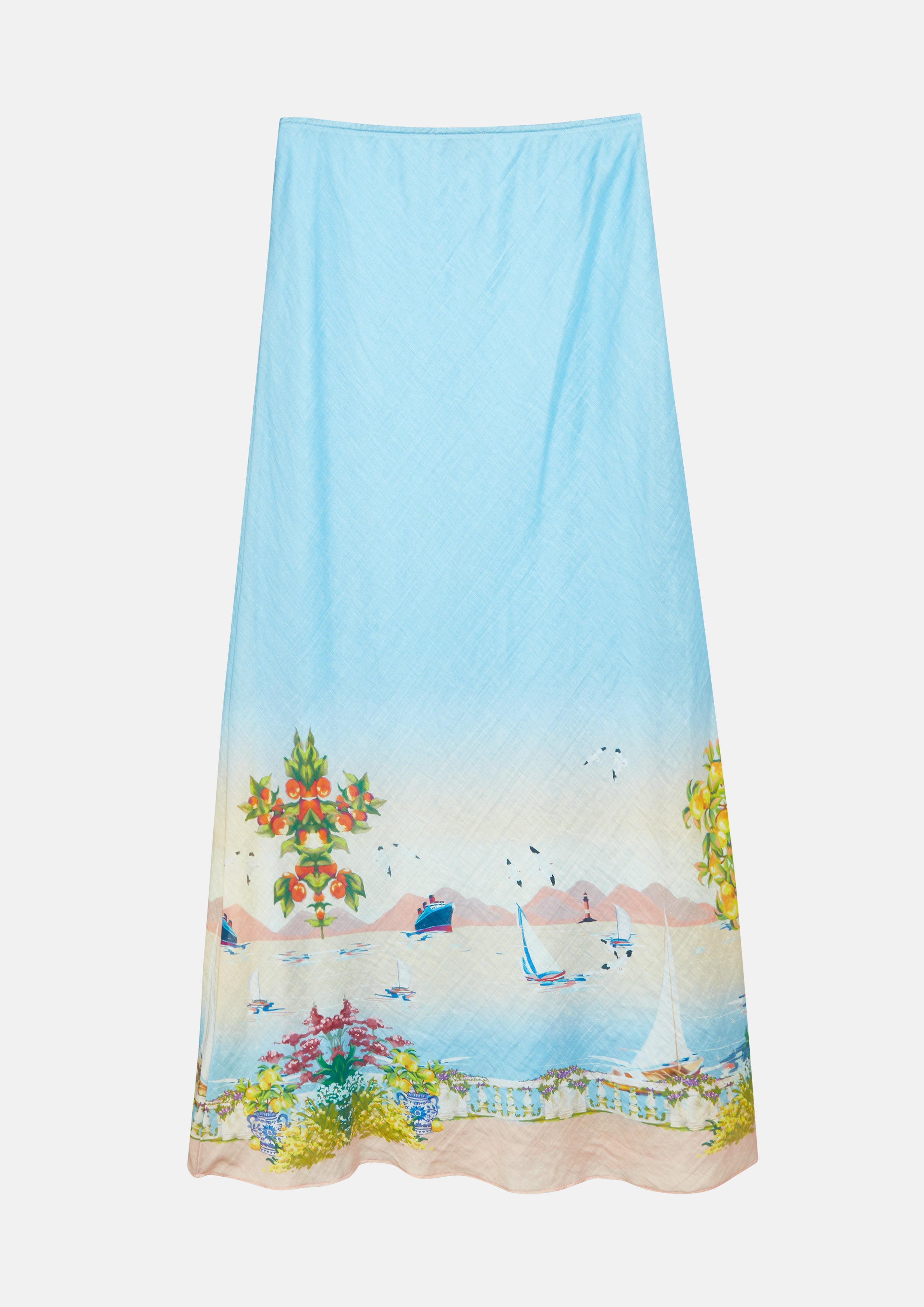 Riviera Garden Printed Maxi Skirt Soleviva Vacation Collection