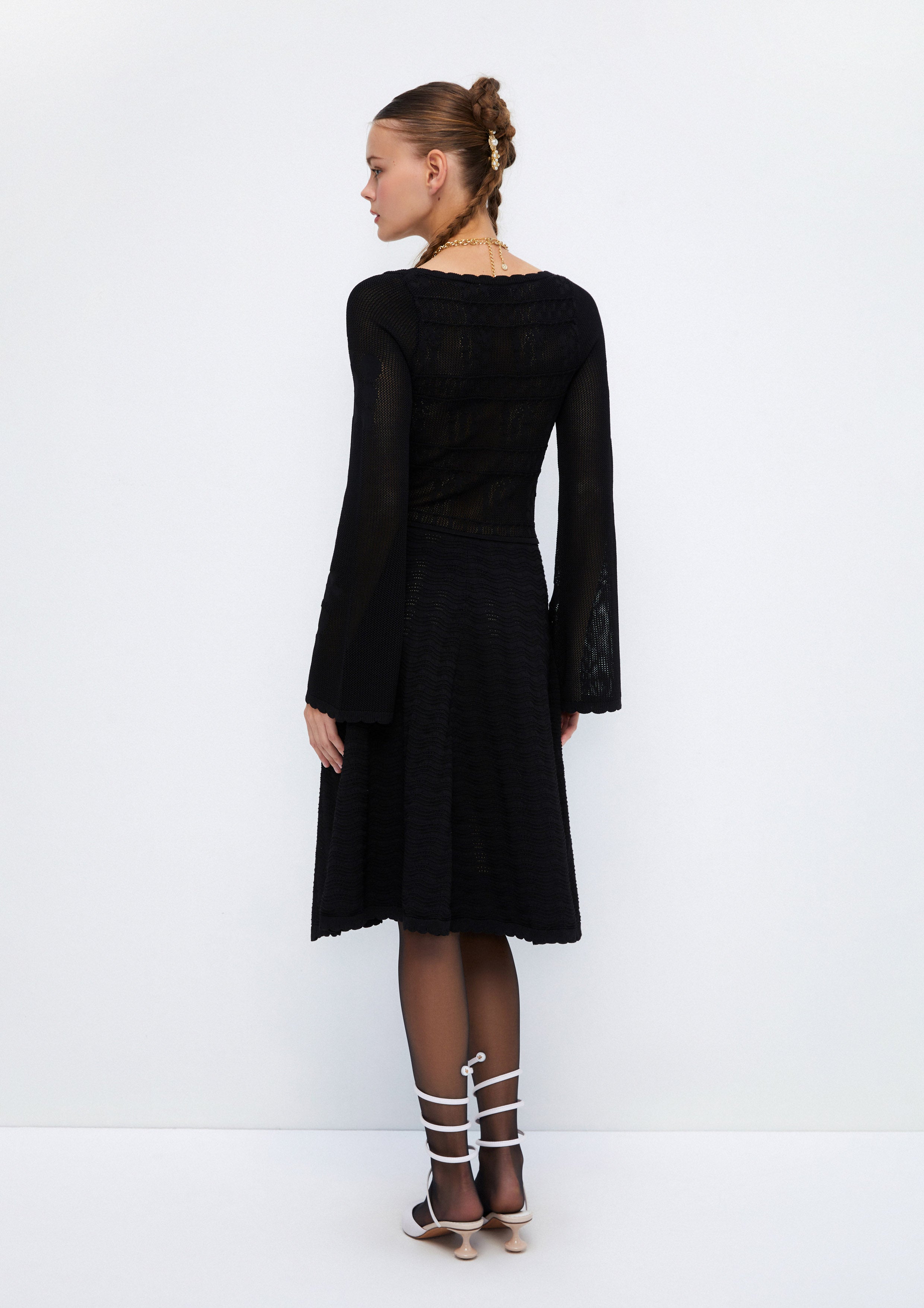 Victorian-inspired Lace Knit Dress Soleviva Vacation Collection