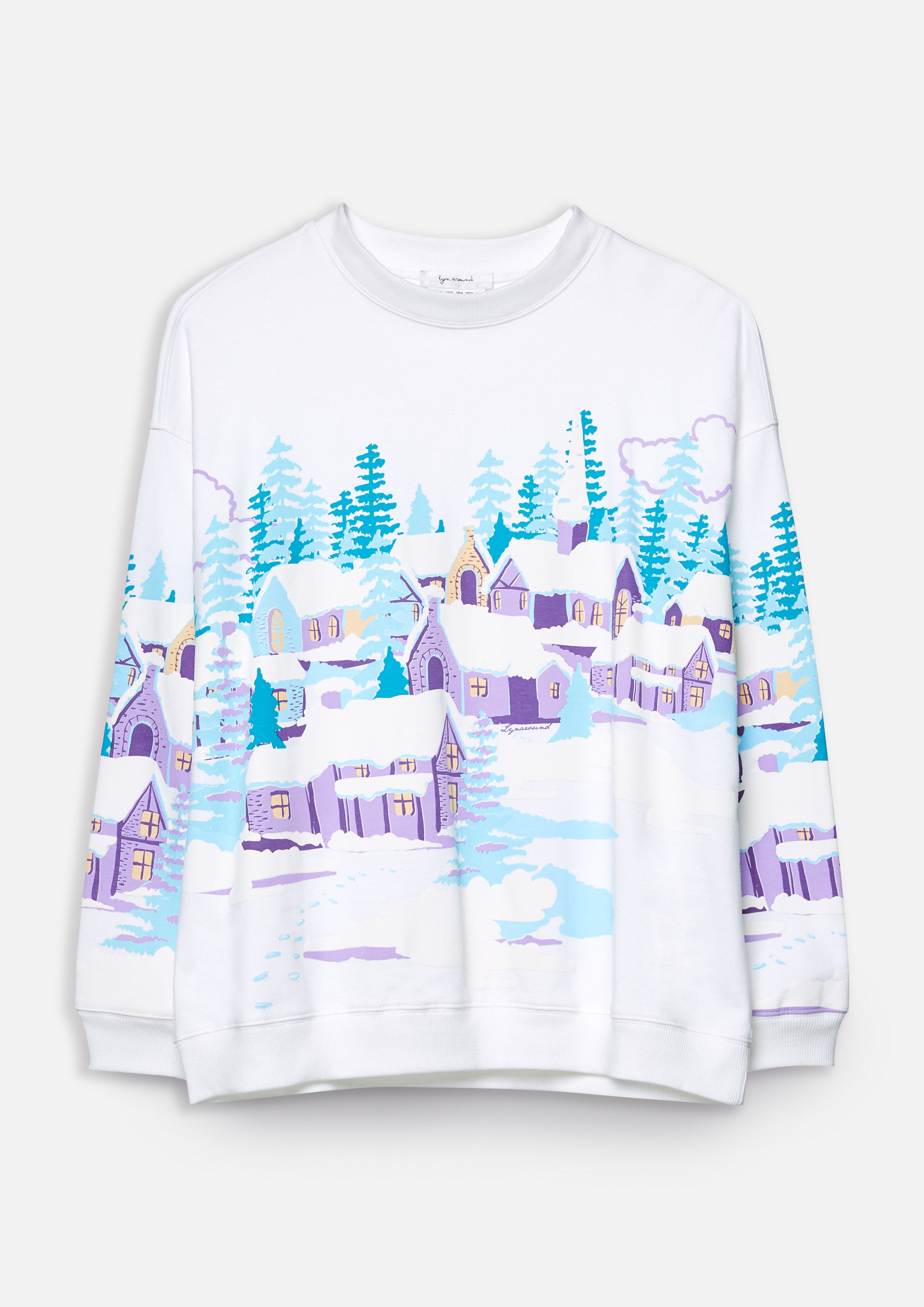 Snow Town Printed Pullover Soleviva Vacation Collection