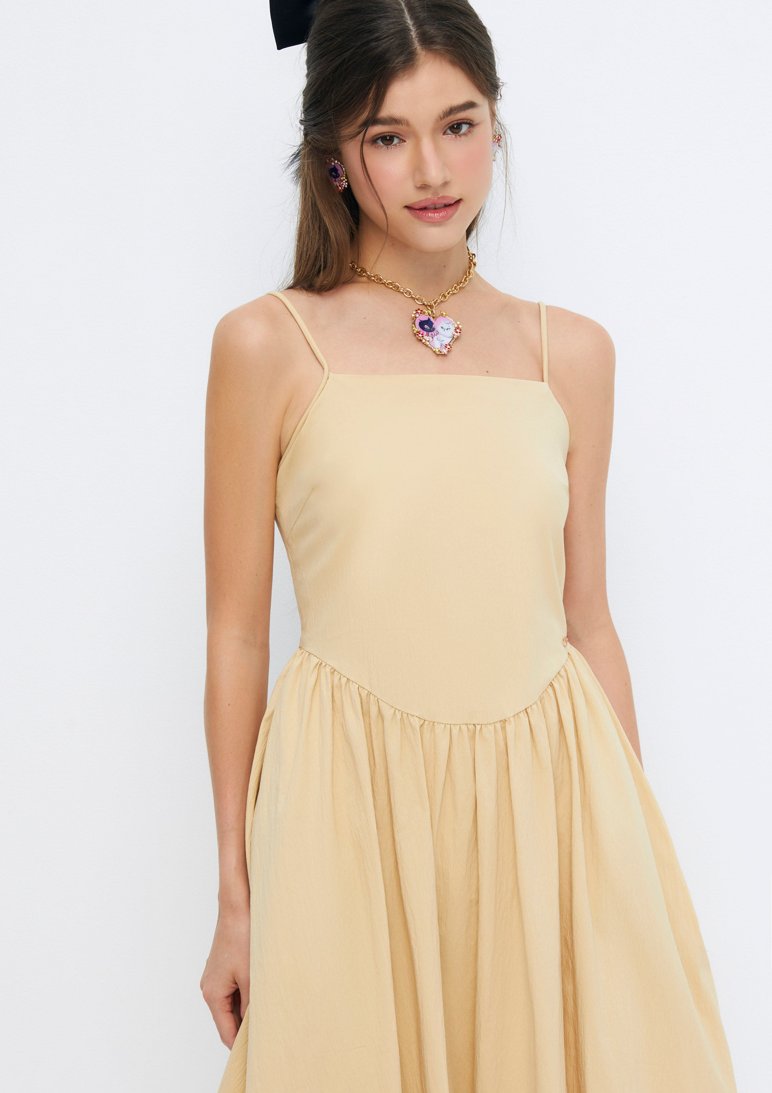 Balloon Midi Dress Soleviva Vacation Collection