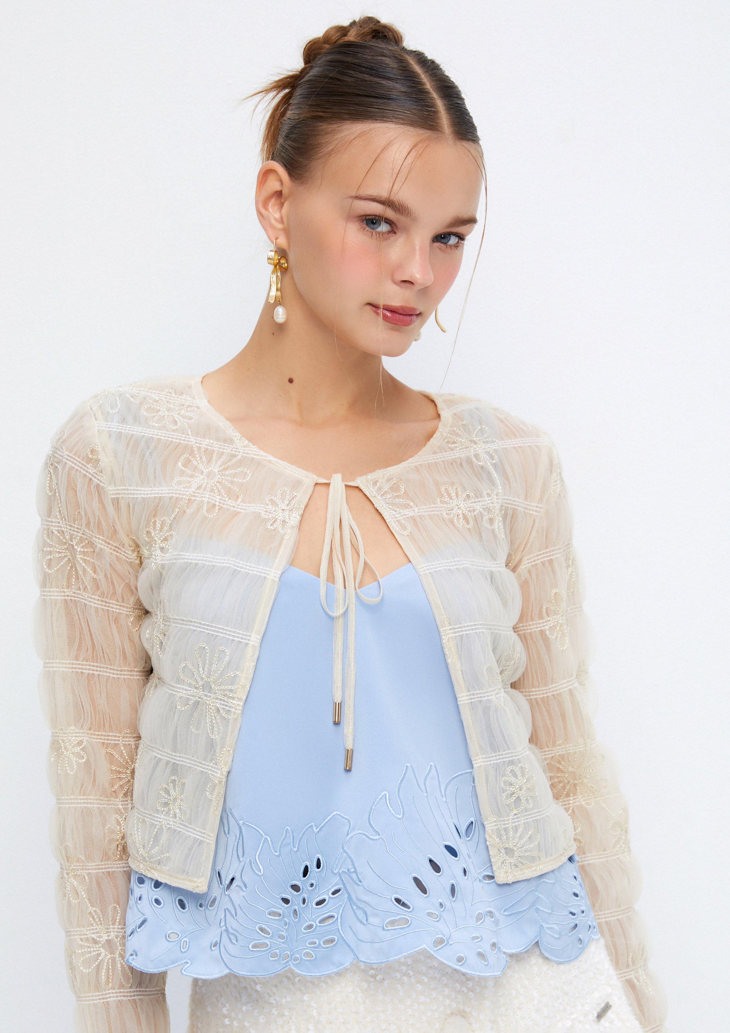 Sheer Floral Lace Cardigan Soleviva Vacation Collection